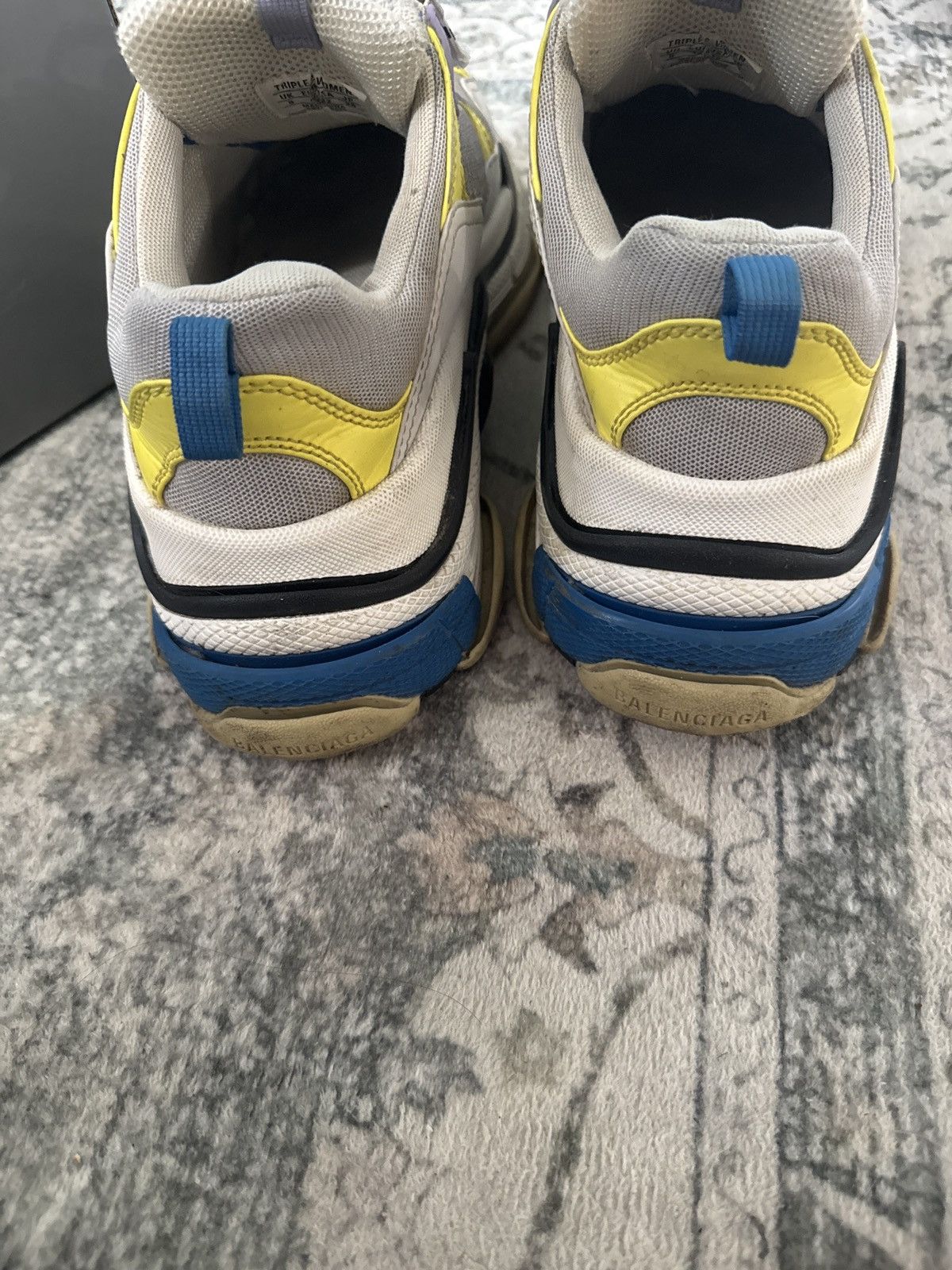Balenciaga Balenciaga Triple S Purple Blue Yellow Size US 8 / EU 41 - 6 Thumbnail