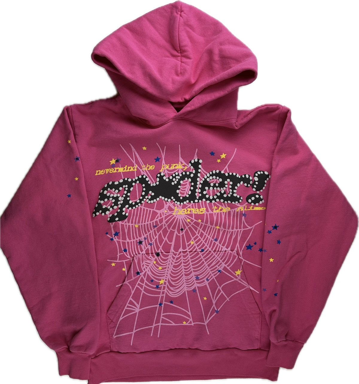 image of Spider Worldwide Sp5Der Pnk V2 Hoodie in Pink, Men's (Size Small)