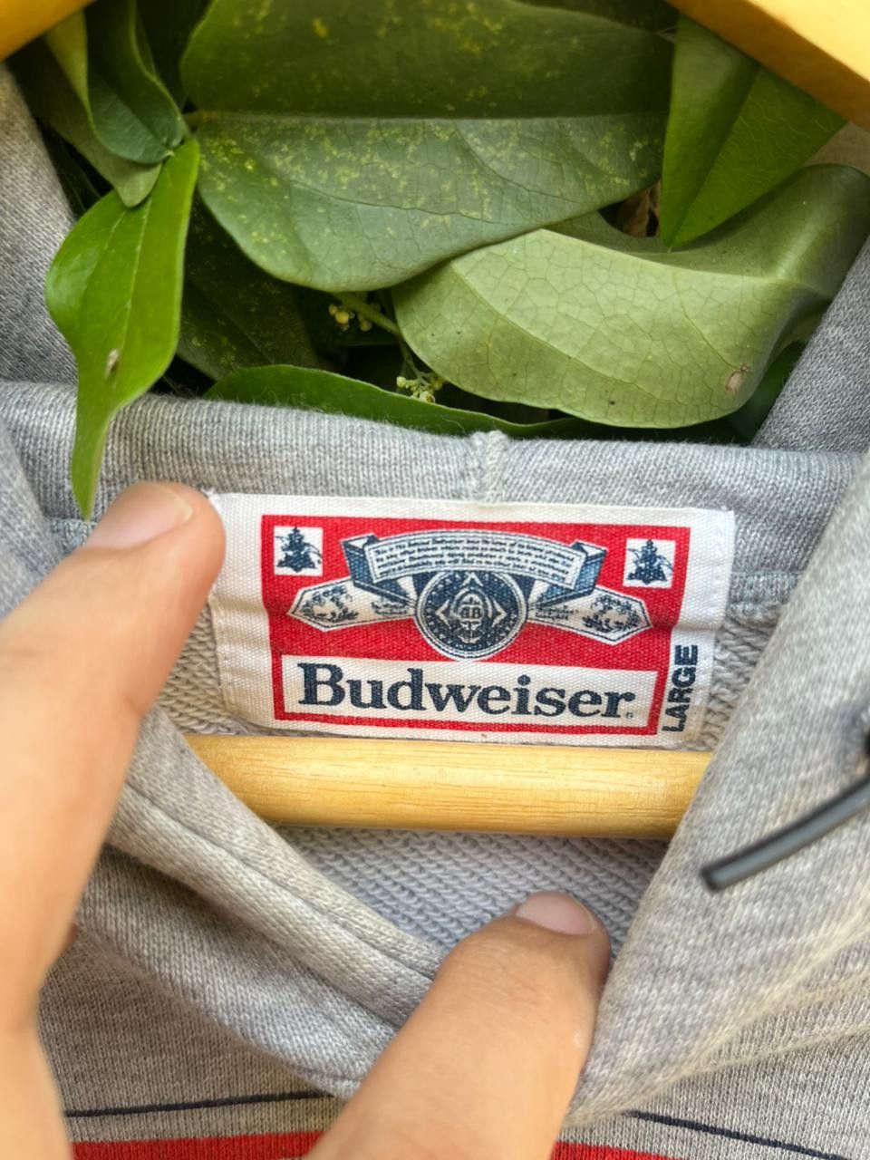 Budweiser vintage budweiser hoodie Logo Beer City print Size US L / EU 52-54 / 3 - 10 Thumbnail