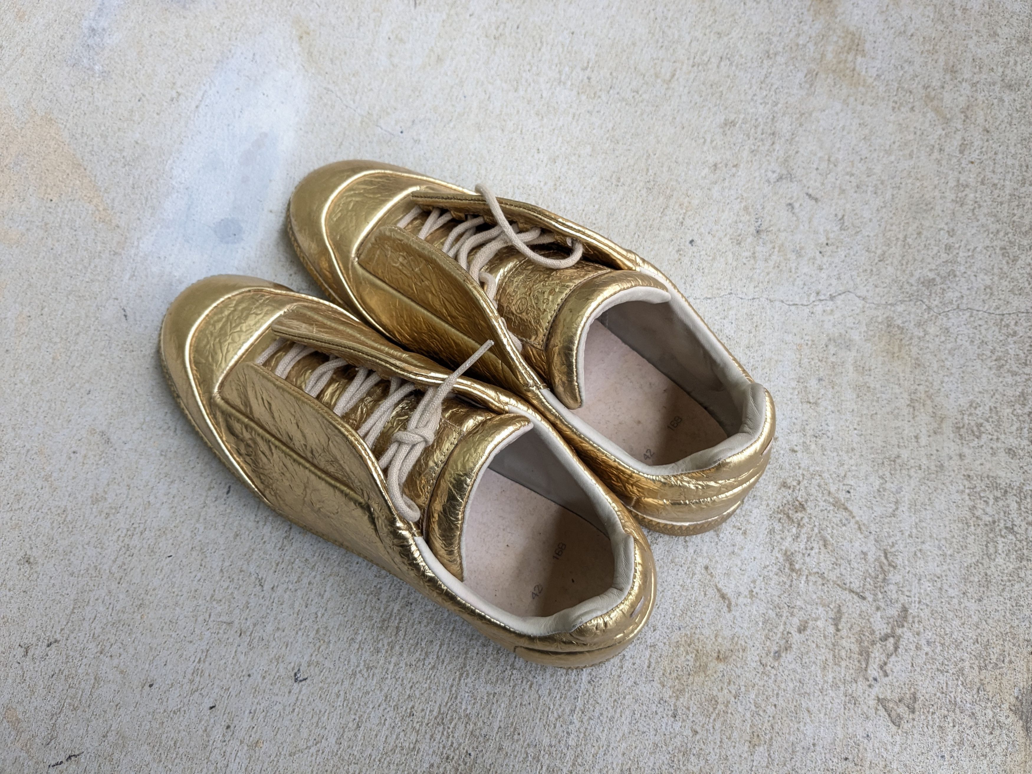 Maison Margiela Maison Margiela Future Gold 9 42 Low Tops Leather Size US 9 / EU 42 - 14 Thumbnail
