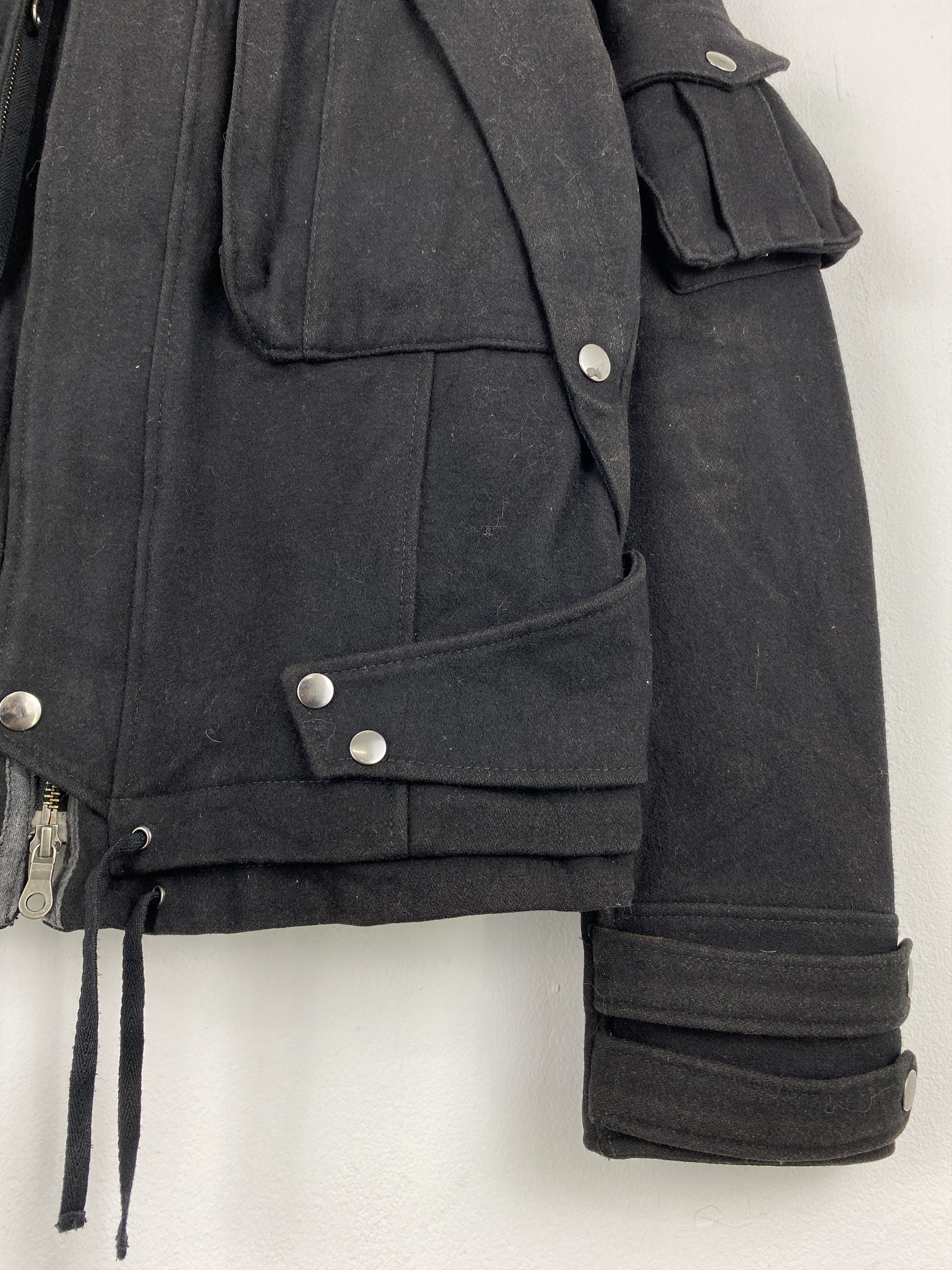 PPFM Vintage PPFM Zipper Ups Wool Punk Jacket Black JZ0003 Size US M / EU 48-50 / 2 - 9 Thumbnail