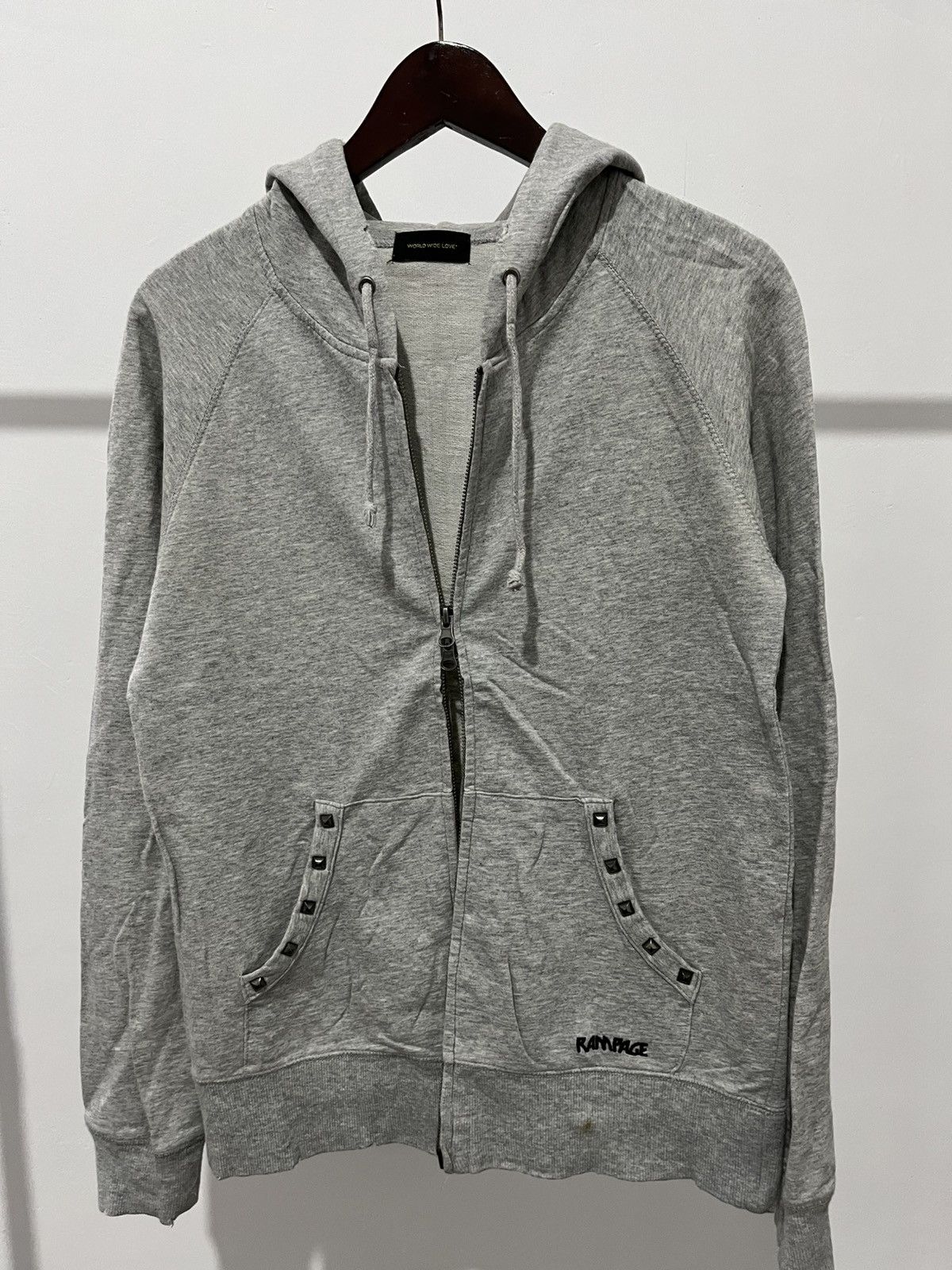 Hysteric Glamour VKEI World wide love studed zip hoodie Size US S / EU 44-46 / 1 - 2 Thumbnail