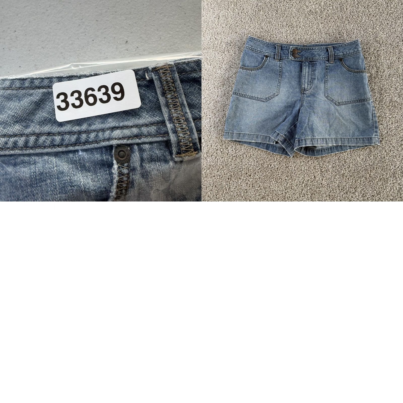 Vintage Y2K Sonoma Life + Style Denim Shorts Womens 8 Blue Utility Pockets 100% Cotton Size 30" / US 8 / IT 44 - 8 Thumbnail