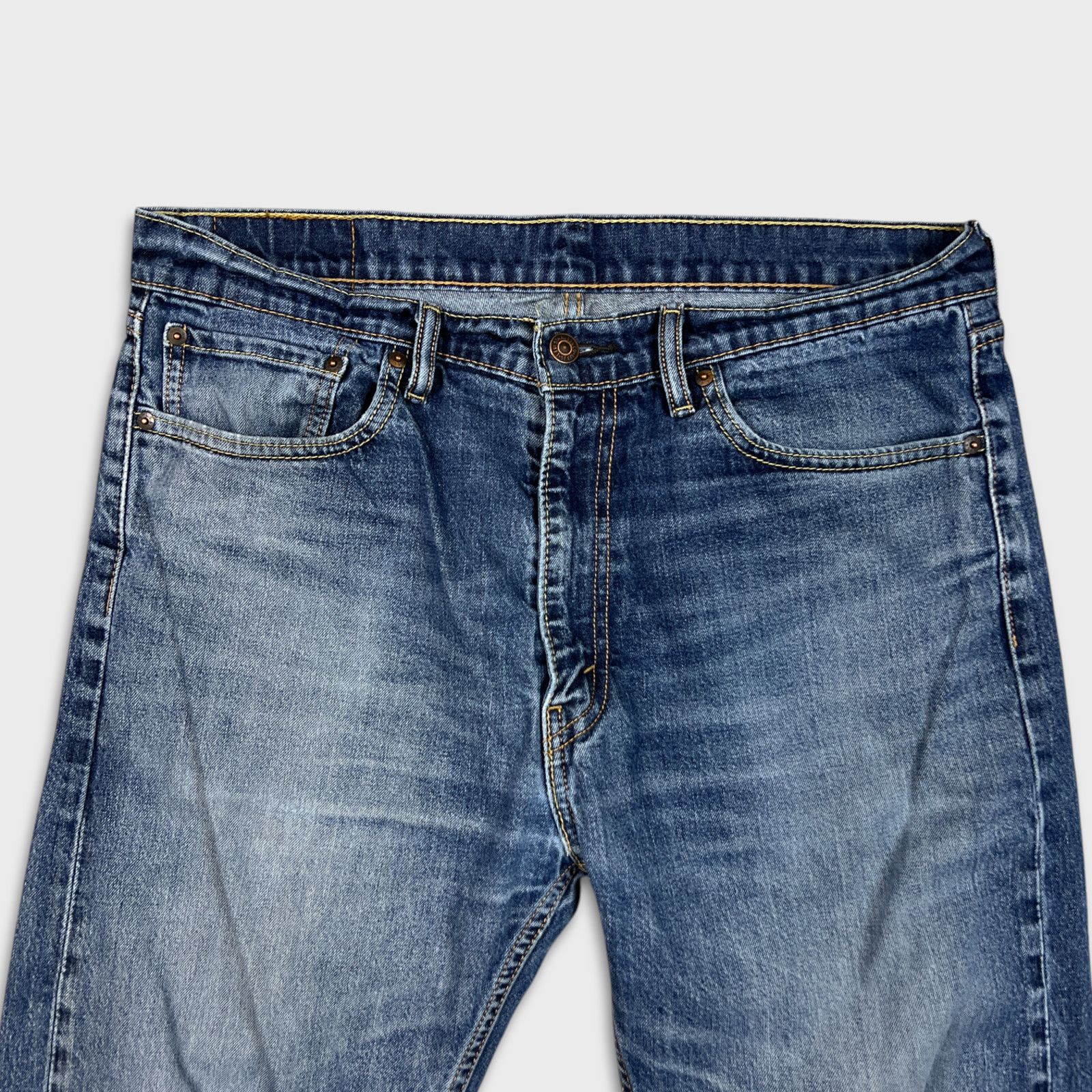 Levi's × Vintage Levi's 505 Jeans 36x34 Original Regular Straight Leg Denim Size US 36 / EU 52 - 2 Thumbnail
