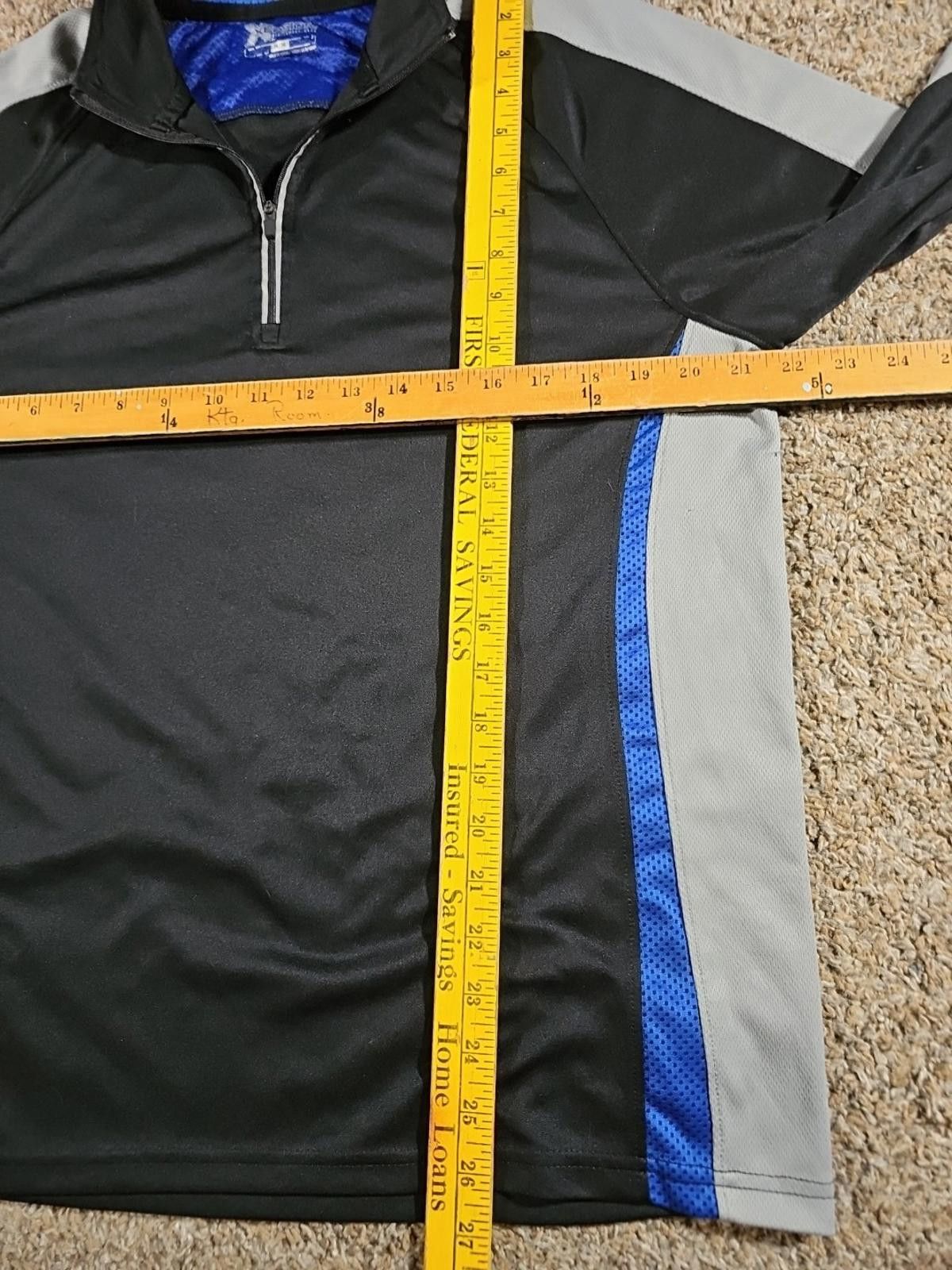 Designer Xersion Performance Wear 1/4zip LS Running Top Mens M Size ONE SIZE - 4 Thumbnail
