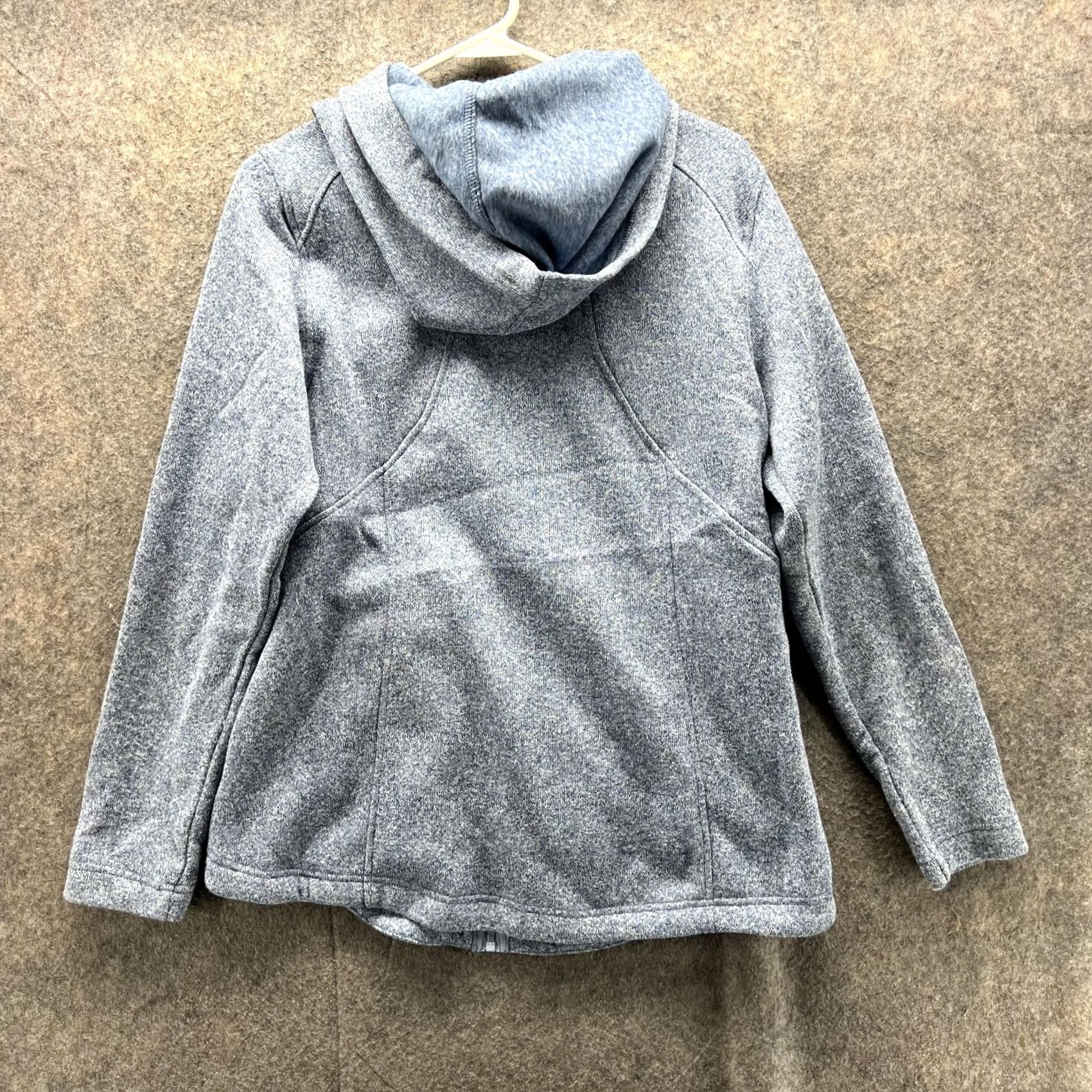 Eddie Bauer VINTAGE Eddie Bauer Sweater Women Large Heather Blue Hoodie Full Zip Jacket Polyester Jacket Regular Fit Hooded Winter Fall Spring 90s Womens Size L / US 10 / IT 46 - 3 Thumbnail