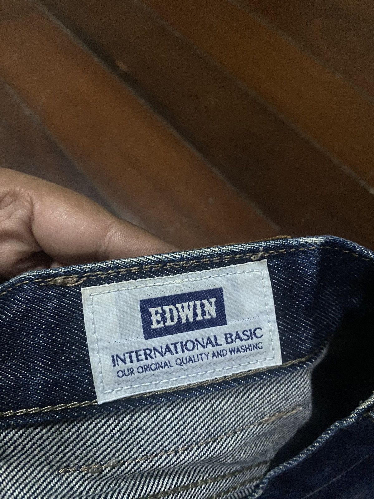 Edwin × Japanese Brand FIRE 🔥 VINTAGE EDWIN 404 distressed Size US 33 - 17 Thumbnail