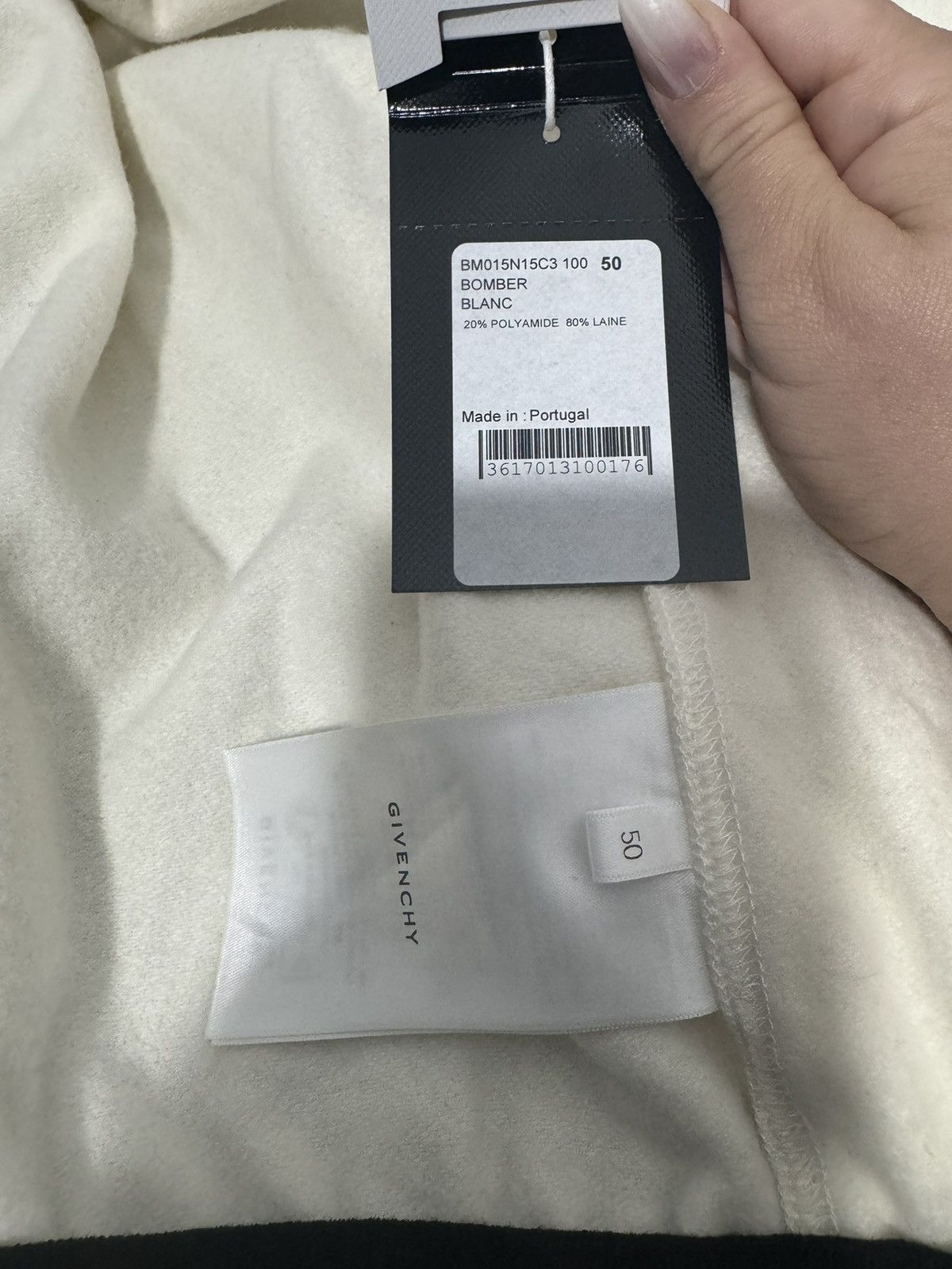 Givenchy NWT Givenchy Bomber Jacket in Cream Size US L / EU 52-54 / 3 - 18 Thumbnail