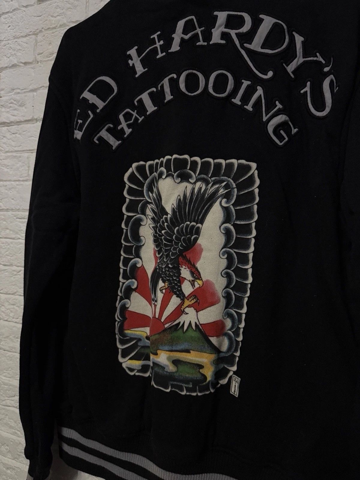 Ed Hardy Vintage Don Ed Hardy Cotton Bomber Tattooing Eagle Skull Size US M / EU 48-50 / 2 - 9 Thumbnail