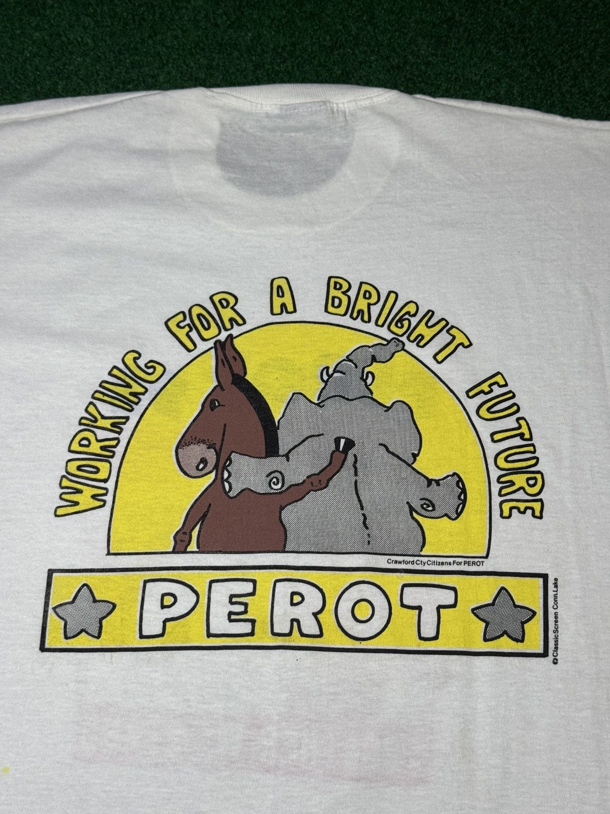 Vintage 90s 1992 Presidential Election Ross Perot Political T Shirt Size US XL / EU 56 / 4 - 4 Thumbnail