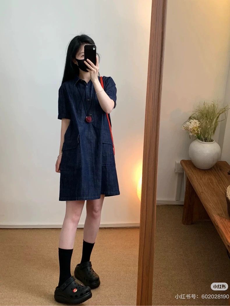 Loro Piana LORO PIANA Blue denim linen dress Size XS / US 0-2 / IT 36-38 - 2 Thumbnail