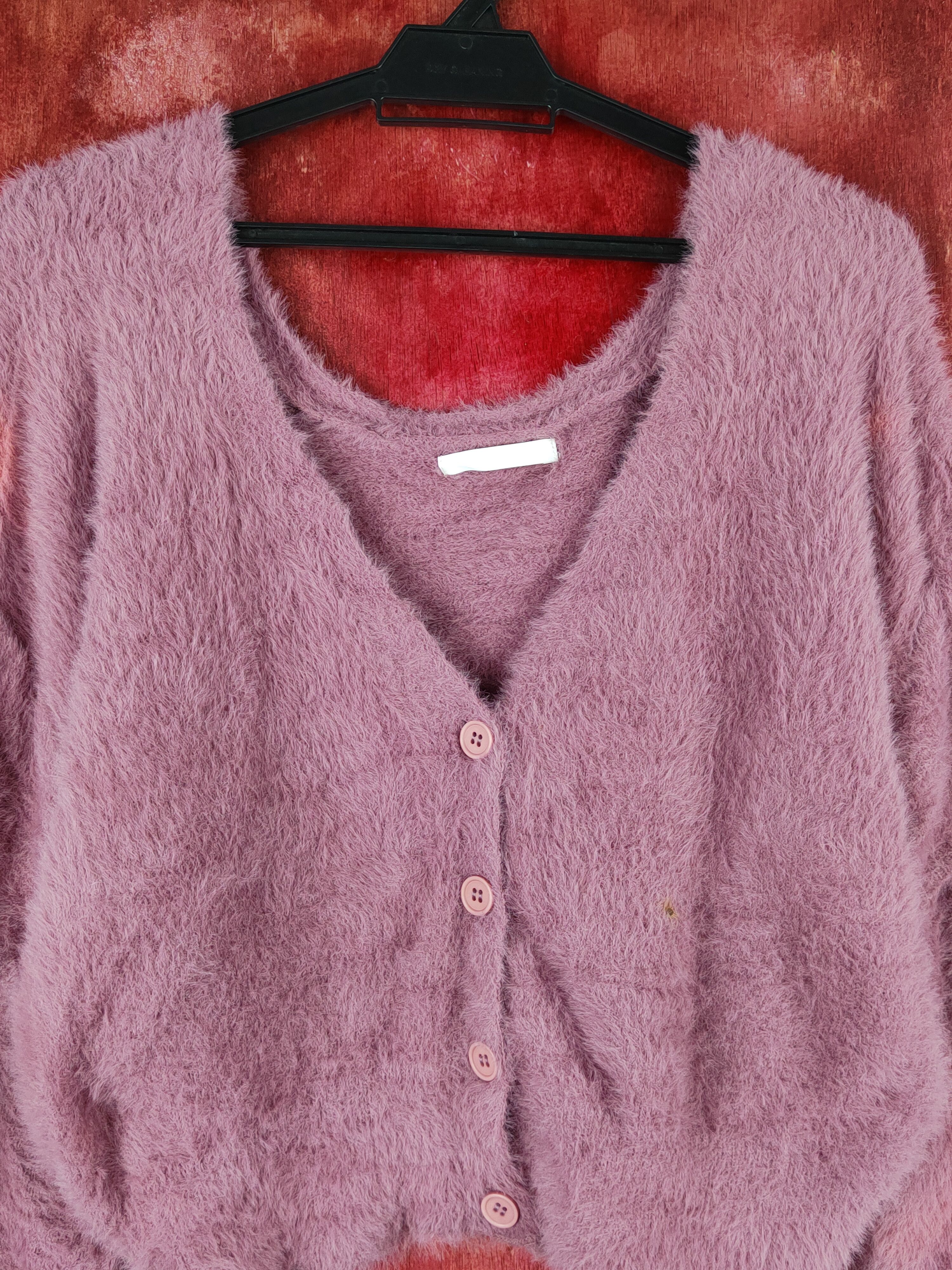 Japanese Brand Who's Who Chico Purple Faded Fur Mohair Knitwear #S1962 Size M / US 6-8 / IT 42-44 - 2 Thumbnail