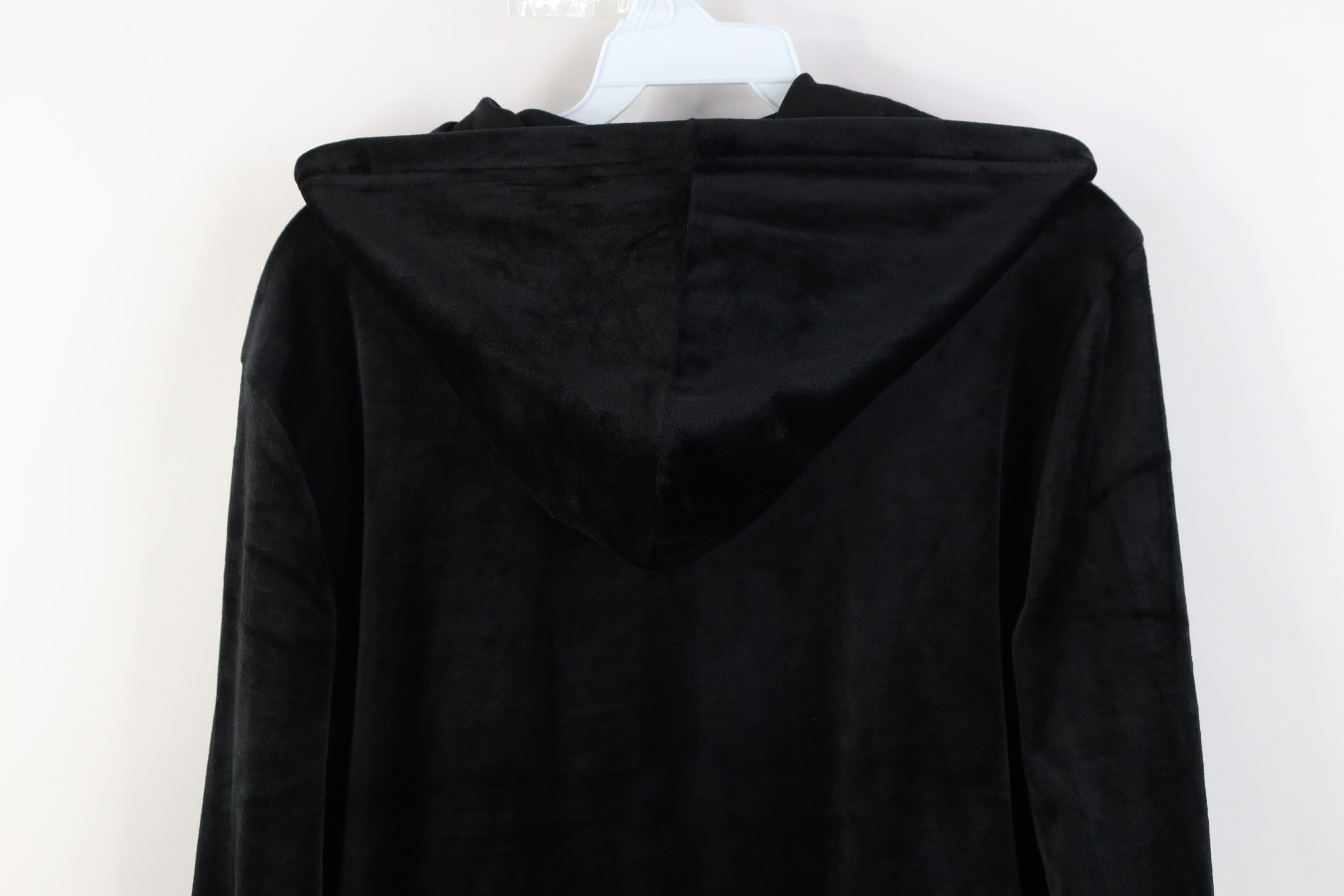 Vintage Vintage Y2K Paris Hilton Iconic Velvet Velour Zip Hoodie Size S / US 4 / IT 40 - 14 Thumbnail