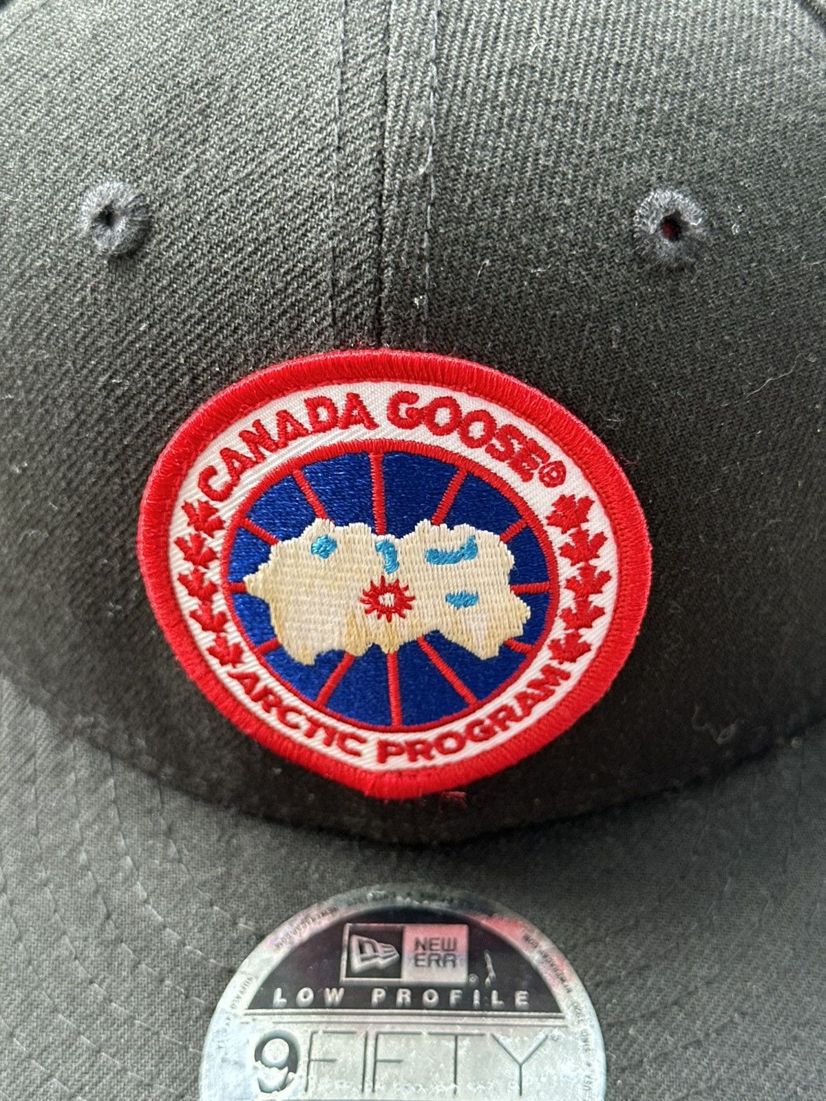 Canada Goose × New Era Canada Goose New Era Arctic Logo Classic Black Snapback Cap Size ONE SIZE - 3 Thumbnail
