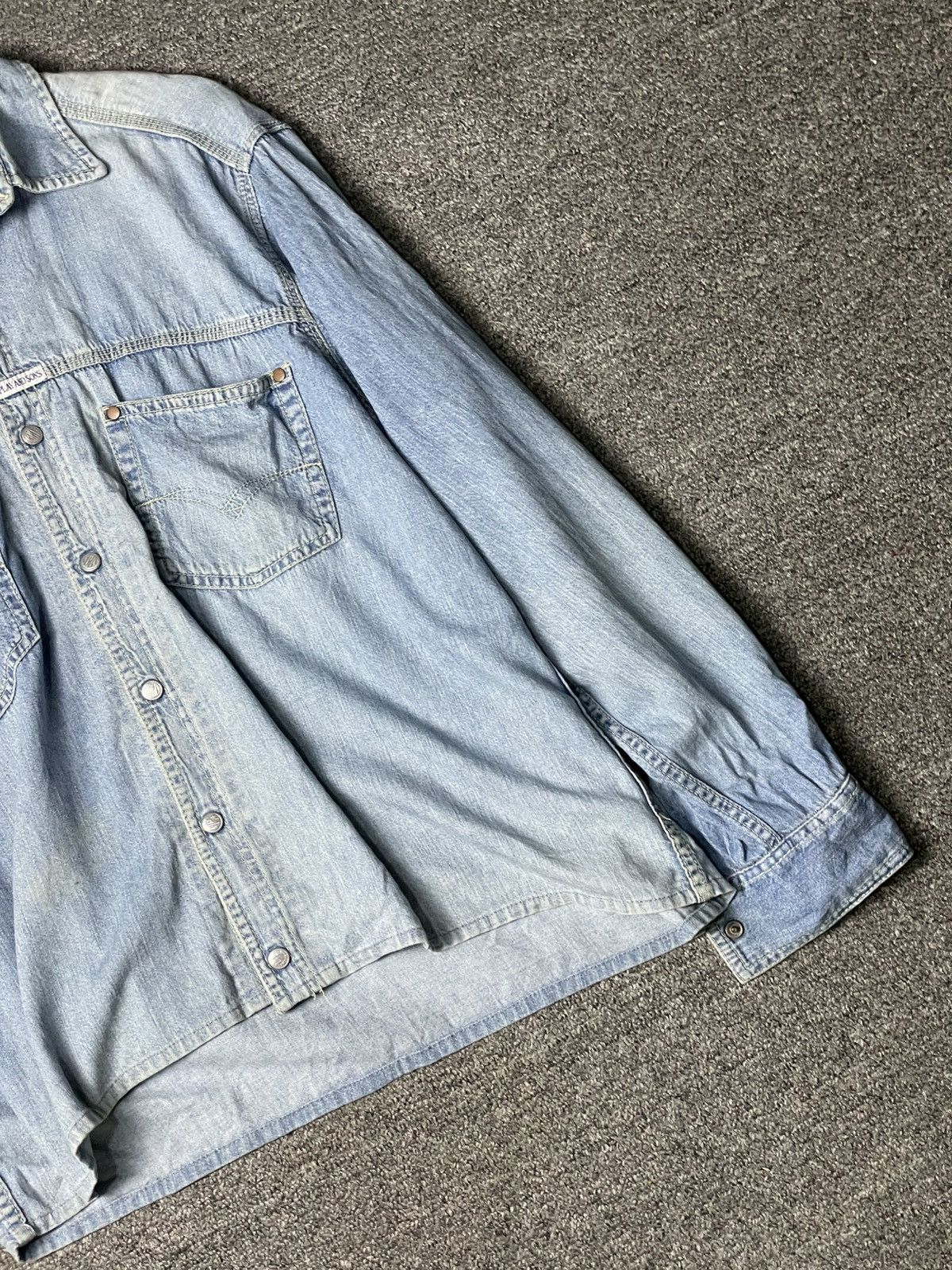 Japanese Brand × Vintage Replay & Sons Denim Button Up Shirts (93) Size US XS / EU 42 / 0 - 3 Thumbnail