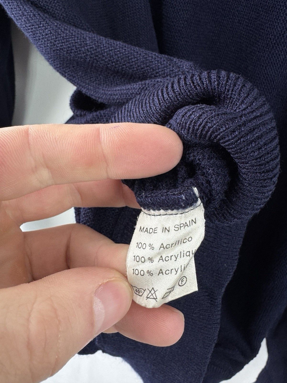 Lacoste Vintage Chemise Lacoste Knit Cardigan Men’s V-Neck Navy Blue Size US M / EU 48-50 / 2 - 8 Thumbnail