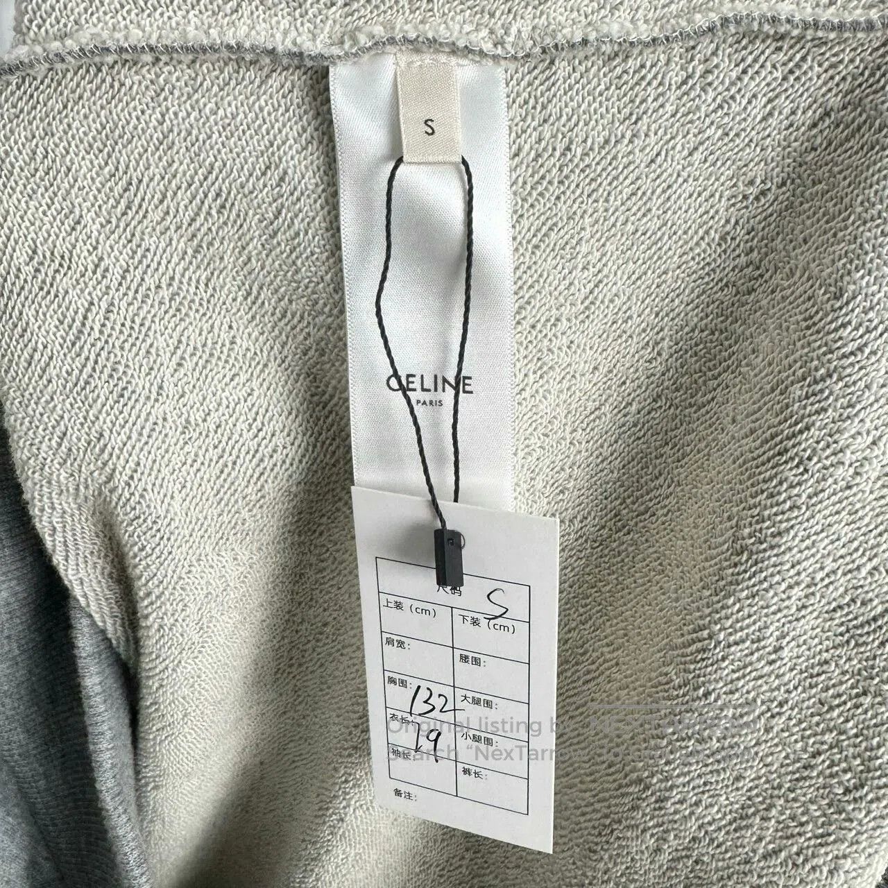 Celine Celine Gray Logo Hoodie Size S. Size S / US 4 / IT 40 - 3 Thumbnail