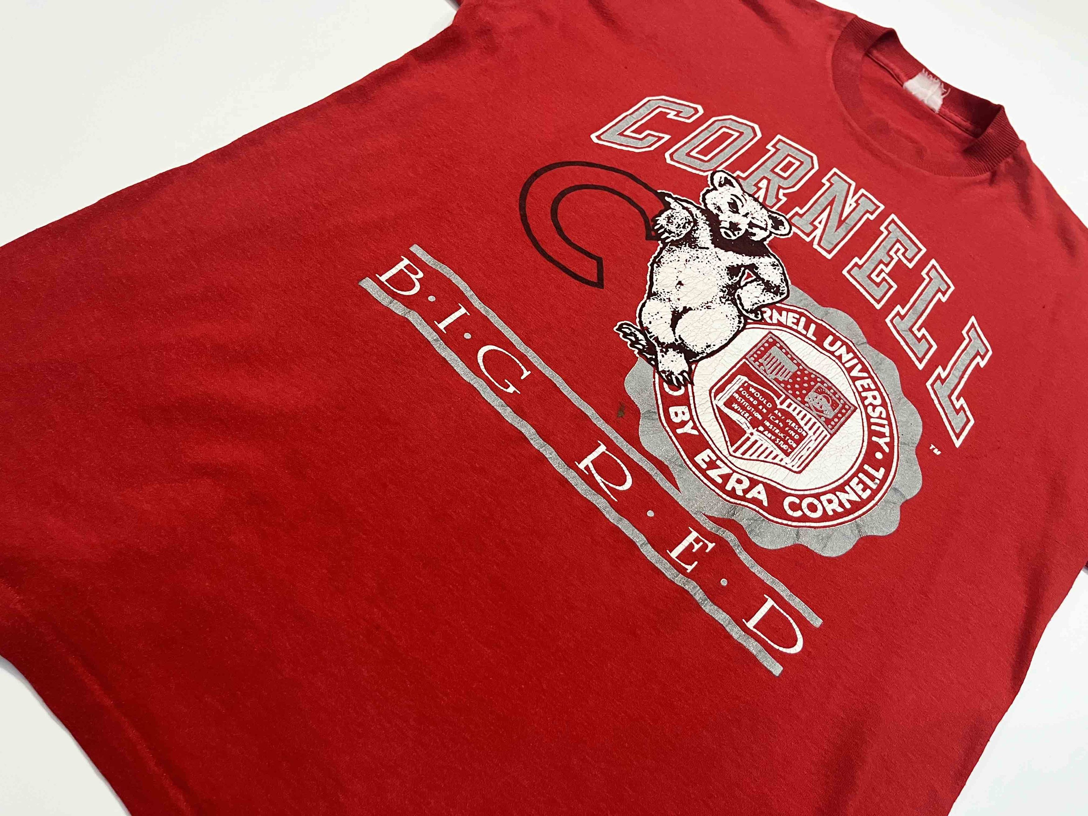 Vintage Vintage TNT Cornell Big Red Basketball NCAA T-Shirt Size US L / EU 52-54 / 3 - 6 Thumbnail