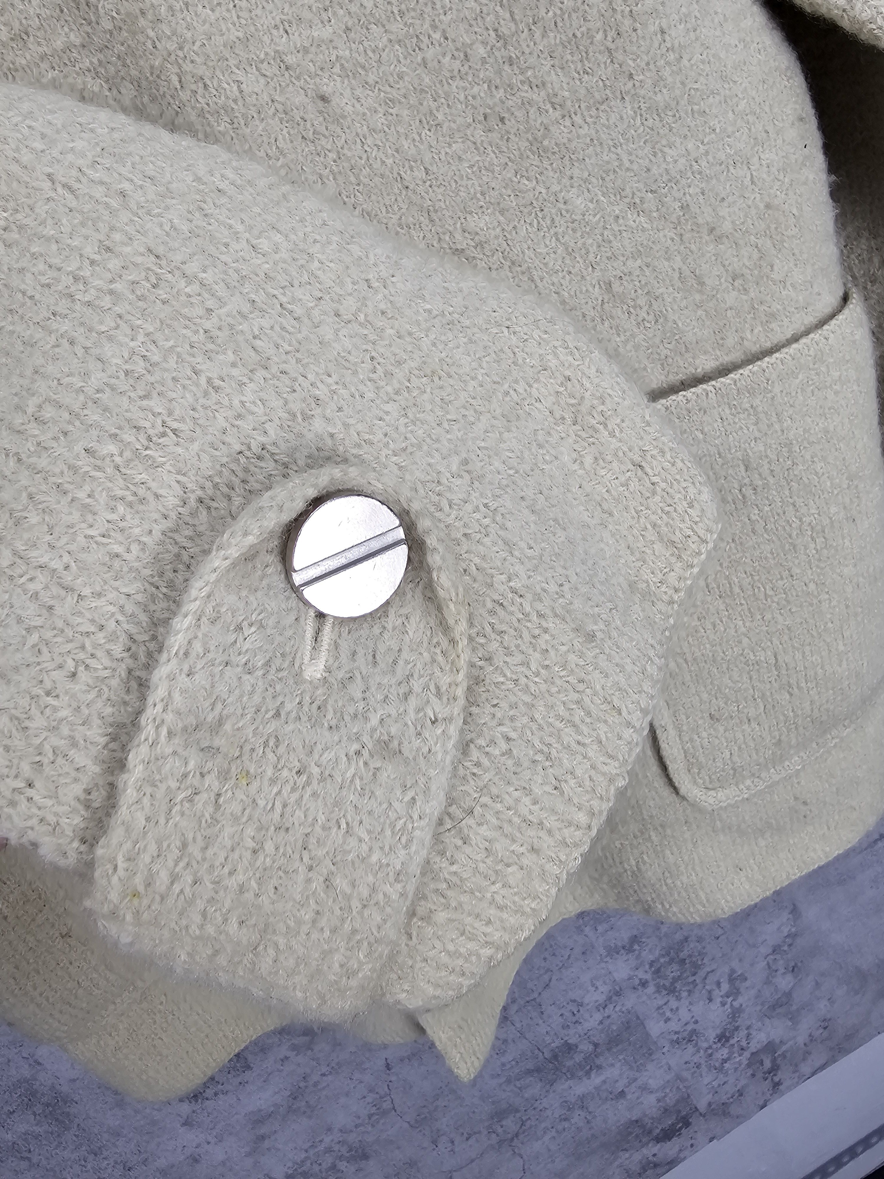 Japanese Brand Y's For Living Yohji Yamamoto Knit Wool Coat Jacket J0080 Size US M / EU 48-50 / 2 - 8 Thumbnail