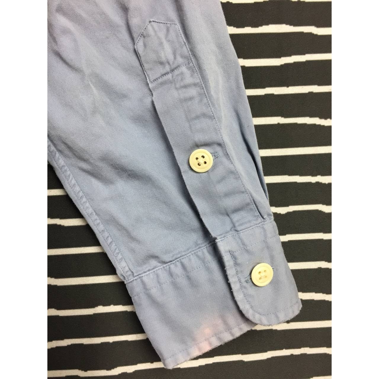 Polo Ralph Lauren × Vintage Vtg Polo Ralph Lauren Twill Pocket Western Workwear Shirt Size US L / EU 52-54 / 3 - 11 Thumbnail