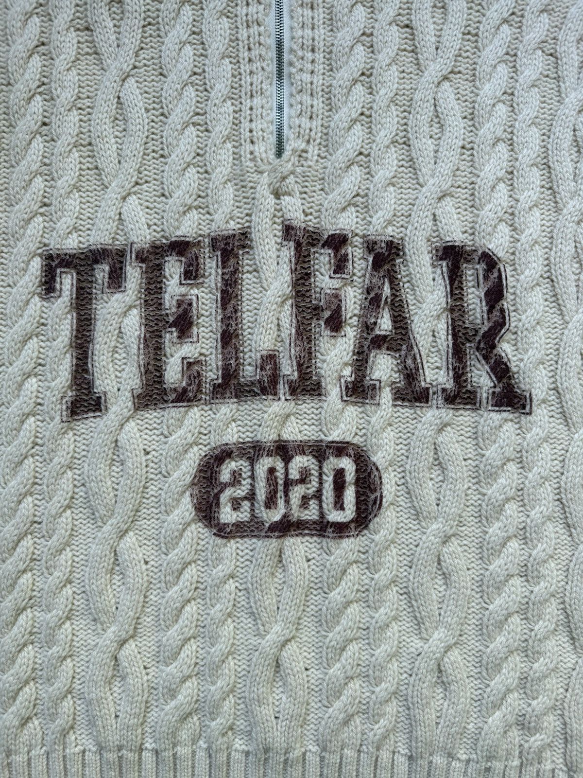 トップス TELFAR Cardigan Telfar Cable Knit Sideless Cardigan