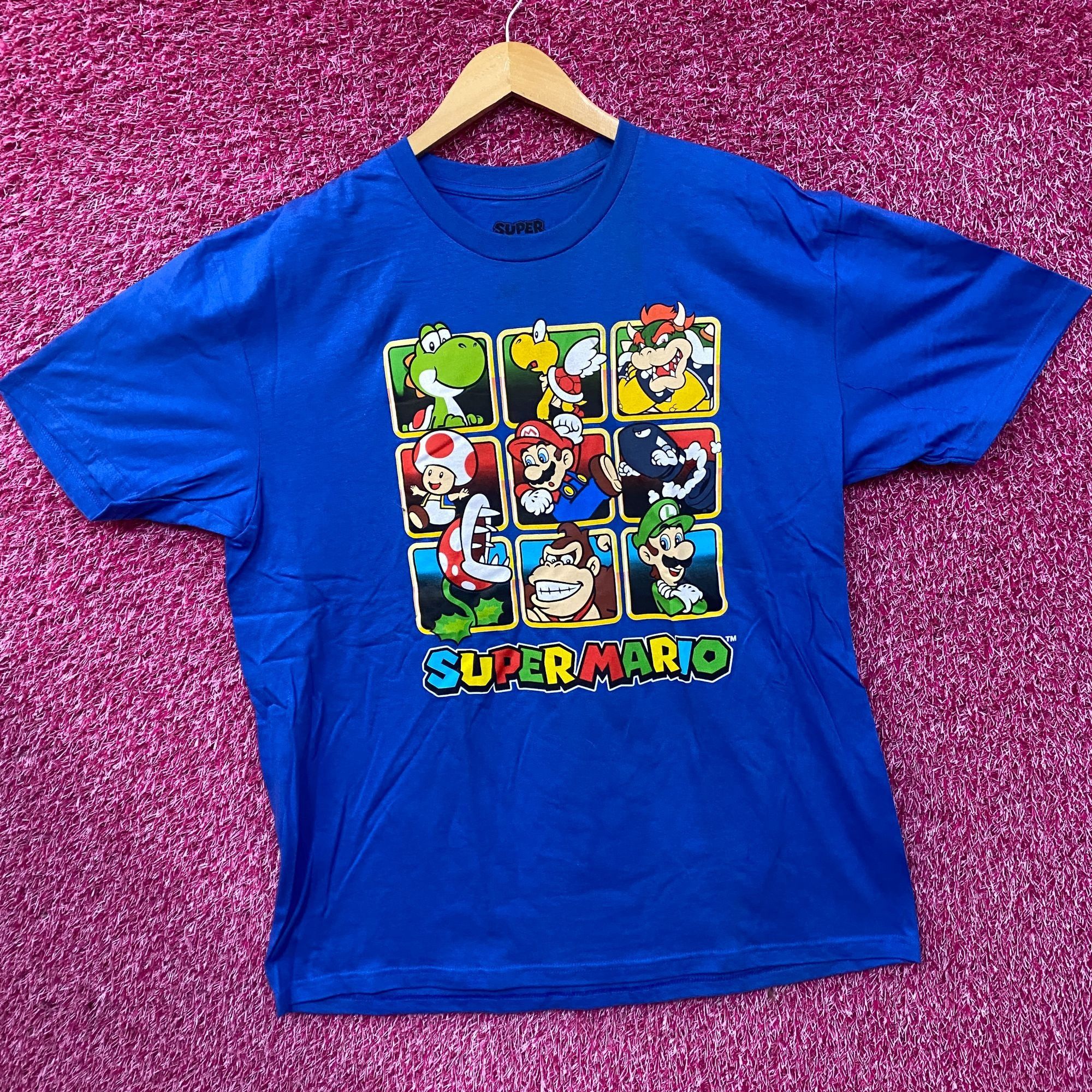 Nintendo Nintendo Super Mario Golden Blue Graphic T-Shirt XL Size US XL / EU 56 / 4 - 3 Thumbnail