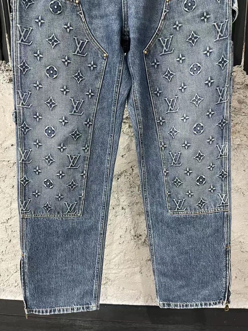 Louis Vuitton Louis Vuitton Blue Denim Lumber Pants-2507 Size US 30 / EU 46 - 4 Thumbnail