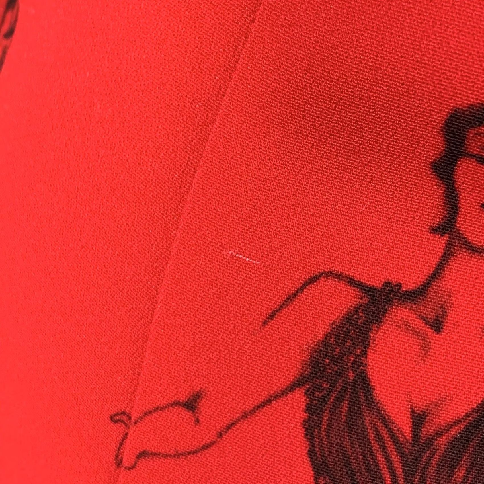 Moschino MOSCHINO Size 6 Red Black Viscose Blend Figures Bow Cocktail Dress Size M / US 6-8 / IT 42-44 - 7 Thumbnail