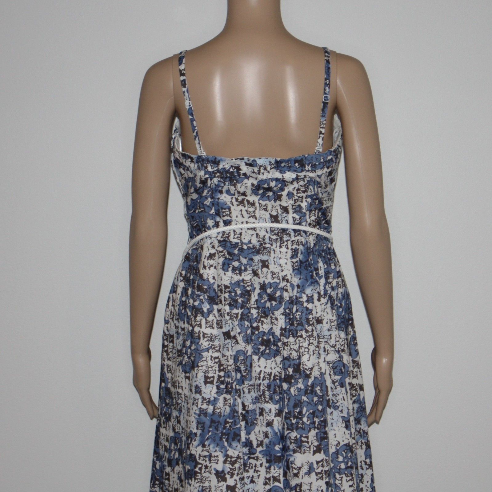 RW&CO. Blue Printed Summer Dress with Belt in size US 6 Size M / US 6-8 / IT 42-44 - 5 Thumbnail