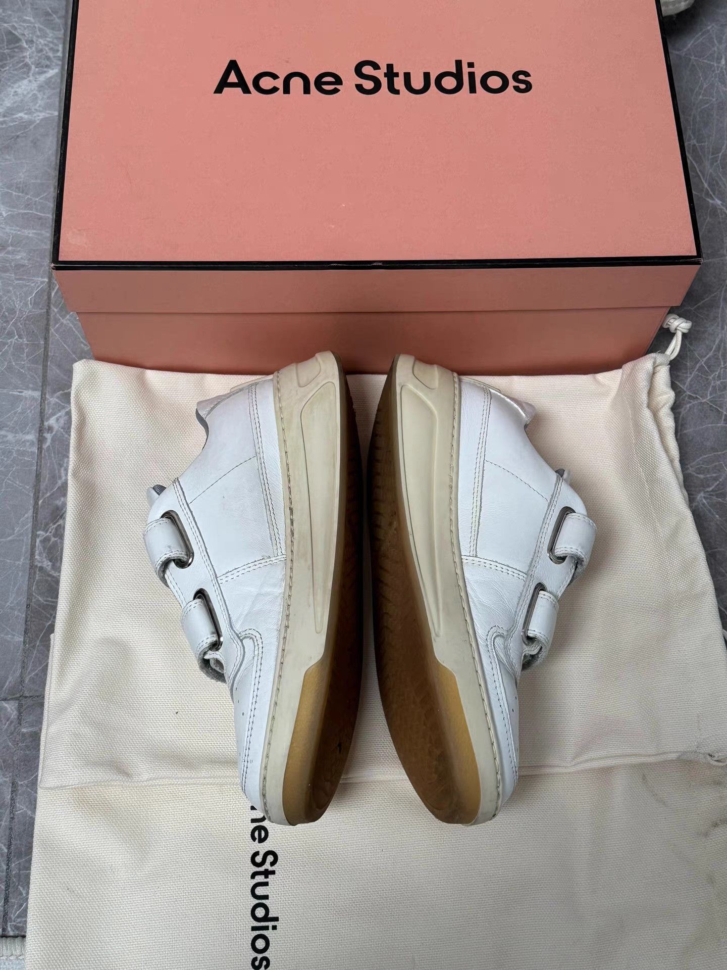 Acne Studios Acne Studios White Velcro Sneakers K6 Size US 5 / IT 35 - 7 Thumbnail