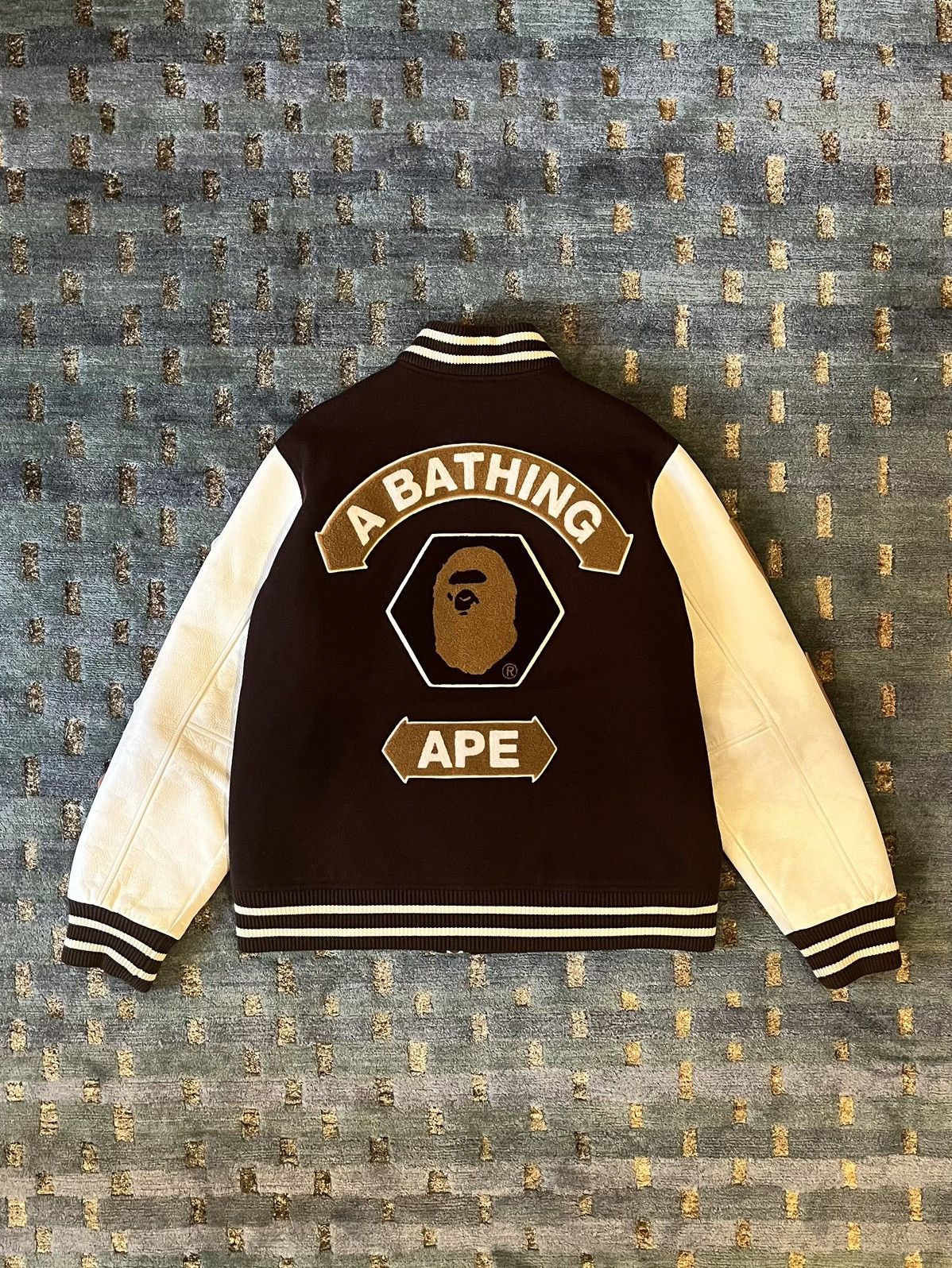 Bape 2007 A Bathing Ape Staff Exclusive Leather Bomber Jacket Size US L / EU 52-54 / 3 - 2 Thumbnail