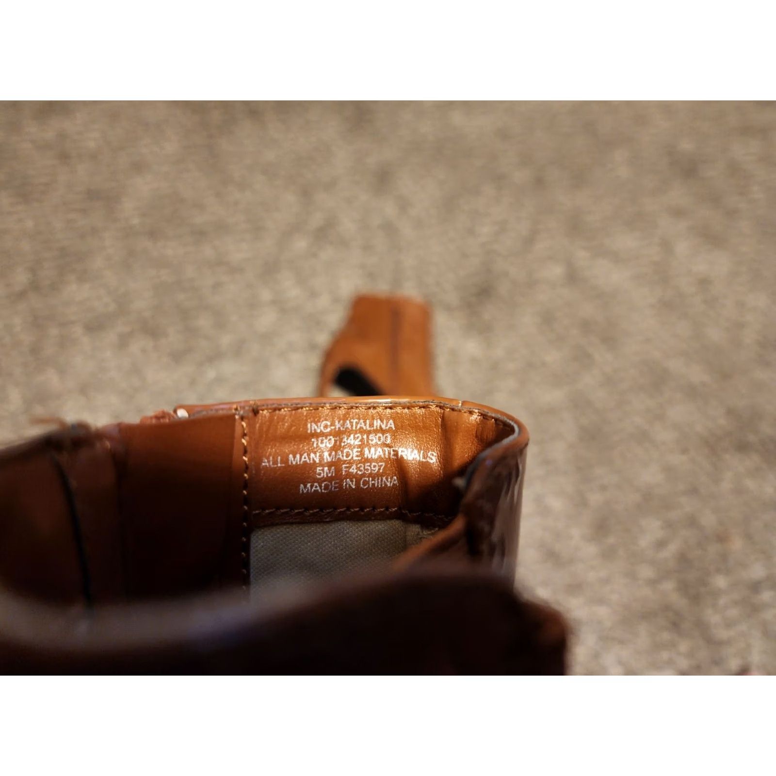 Vintage INC International Concepts Katalina Pointed-Toe Stiletto Bootie Size 5M Cognac Brown Size US 5 / IT 35 - 6 Thumbnail