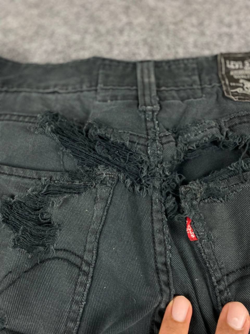 Levi's levis 510 super skinny distressed damage denim Size US 33 - 8 Thumbnail