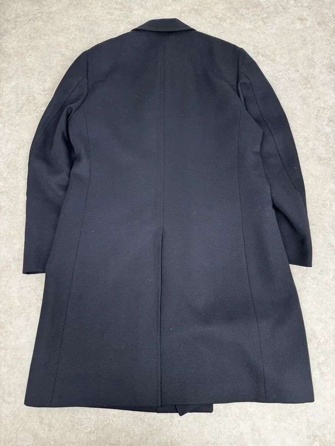 Givenchy AW2005 Givenchy Navy Wool Buttoned Trench Coat Size US M / EU 48-50 / 2 - 4 Thumbnail
