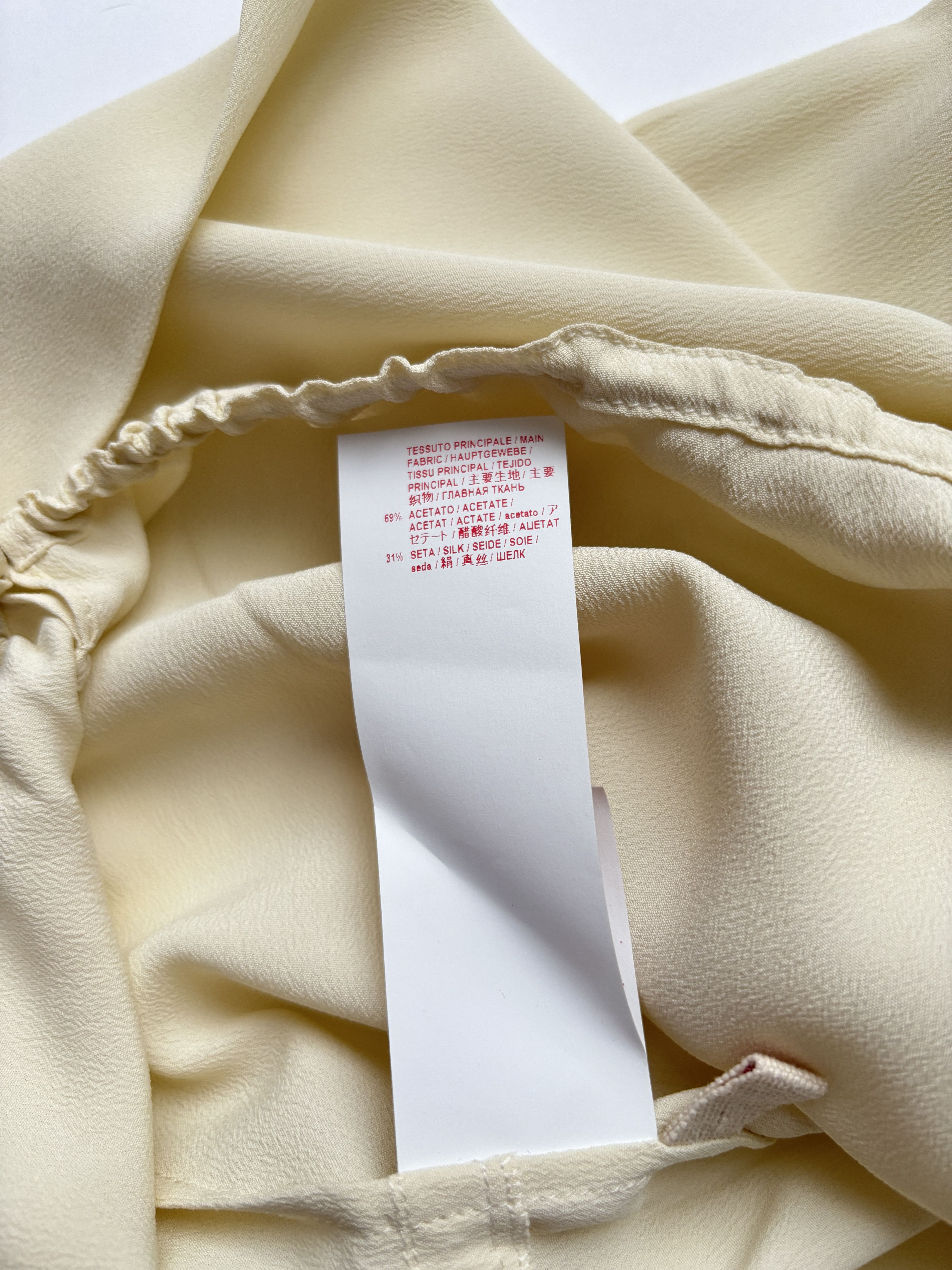 Marni ⚡️QUICK SALE⚡️Marni Ivory Silk Long Sleeve Blouse Top Size XL / US 12-14 / IT 48-50 - 5 Thumbnail