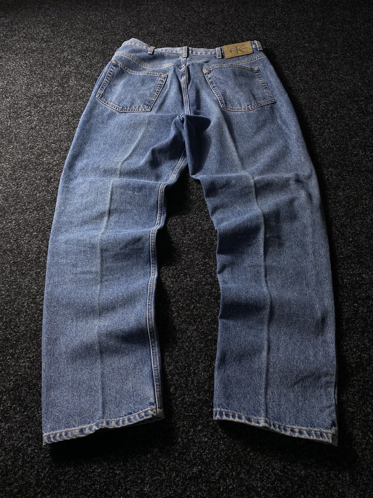 Calvin Klein × Vintage Crazy Vintage Y2K 00s Baggy Calvin Klein Skater Denim Jeans Size US 36 / EU 52 - 9 Thumbnail