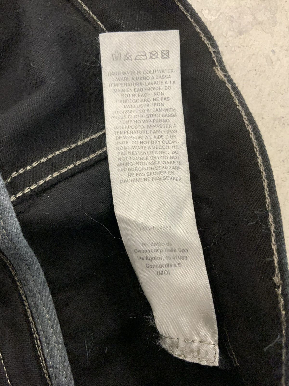 Rick Owens RICK OWENS MAINLINE SS24 LIDO WAXED BANANA DENIM JEANS PANTS Size US 30 / EU 46 - 4 Thumbnail