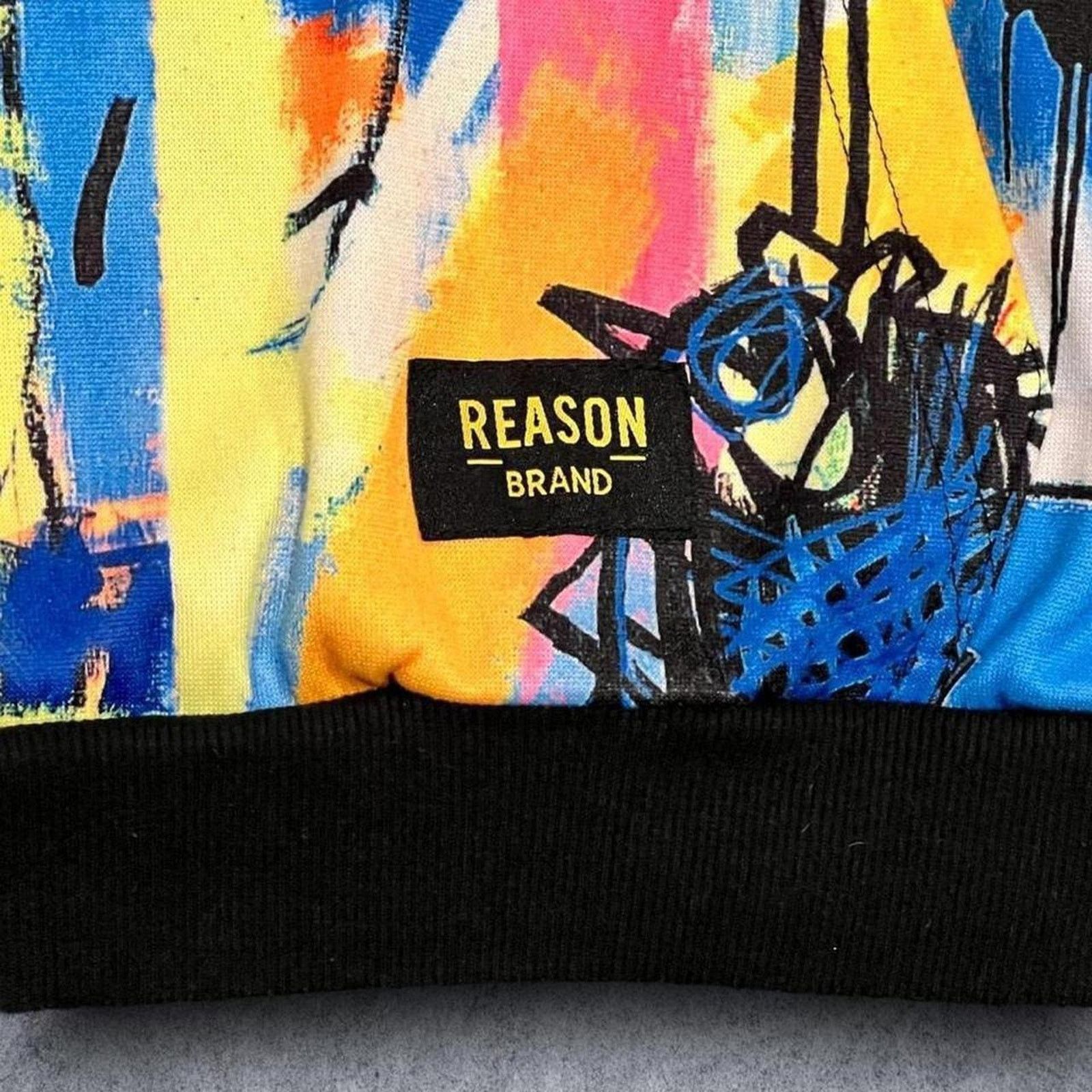 Reason Reason x Jean-Michel Basquiat Multicolor AOP Graphic Hoodie Size US S / EU 44-46 / 1 - 6 Thumbnail