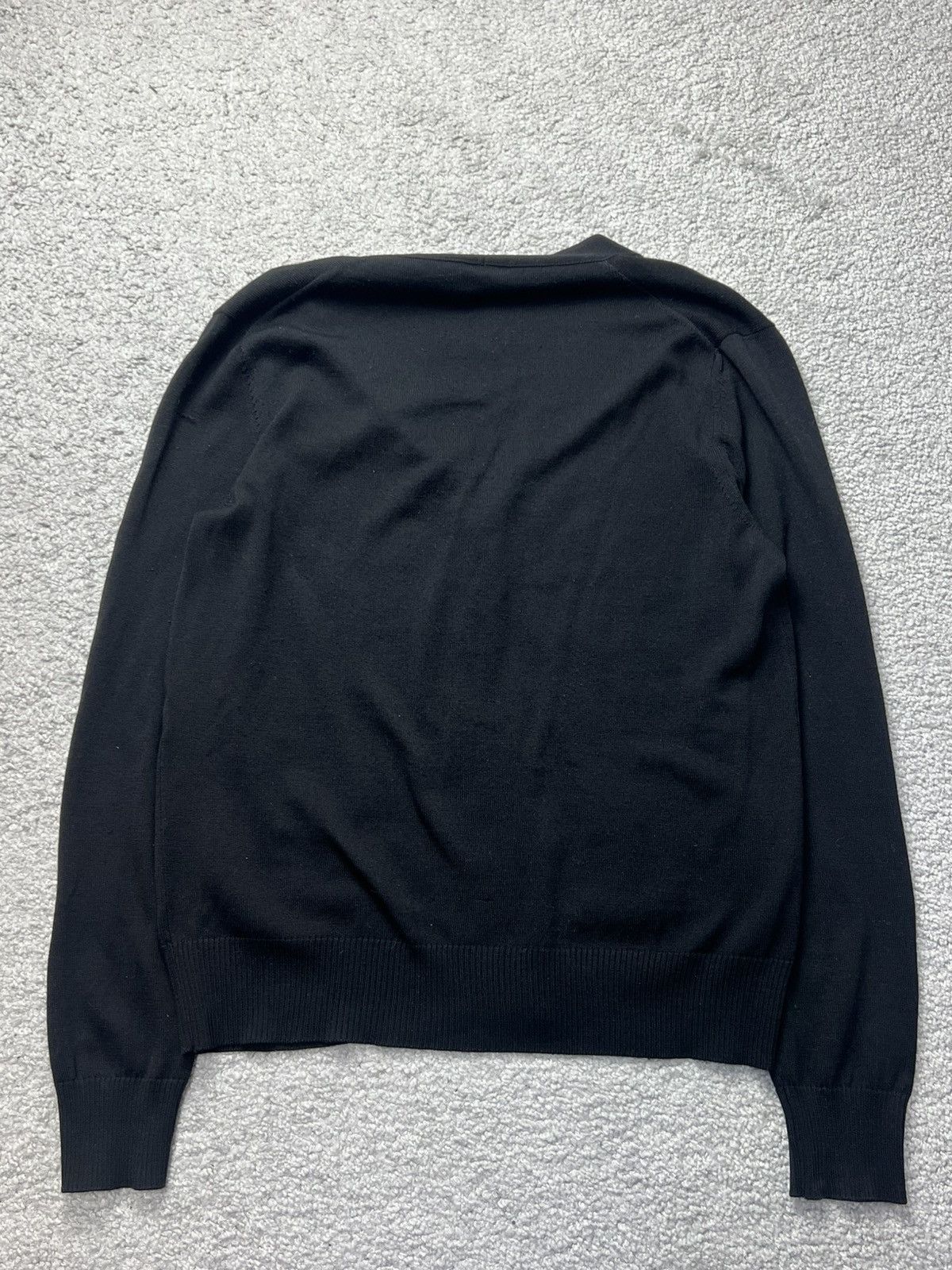 Chanel Chanel Flower Patch Logo Black Wool Cardigan Size 42 Size M / US 6-8 / IT 42-44 - 4 Thumbnail