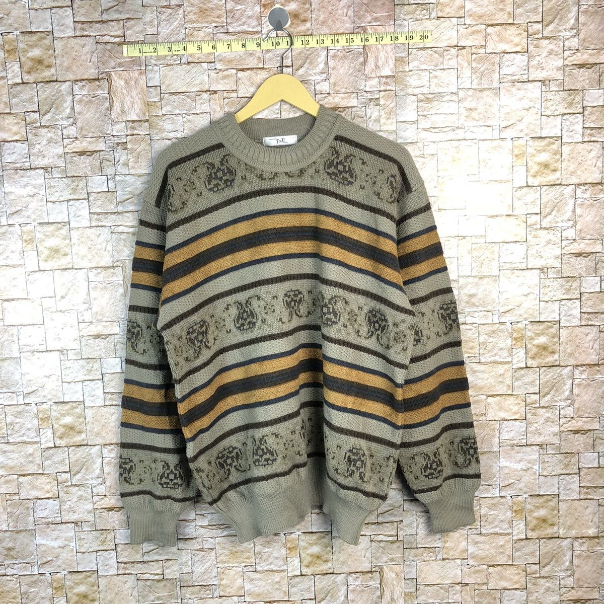 Homespun Knitwear Top Cream art vintage japan sweatshirt Knitwear #A690 Size M / US 6-8 / IT 42-44 - 1 Thumbnail