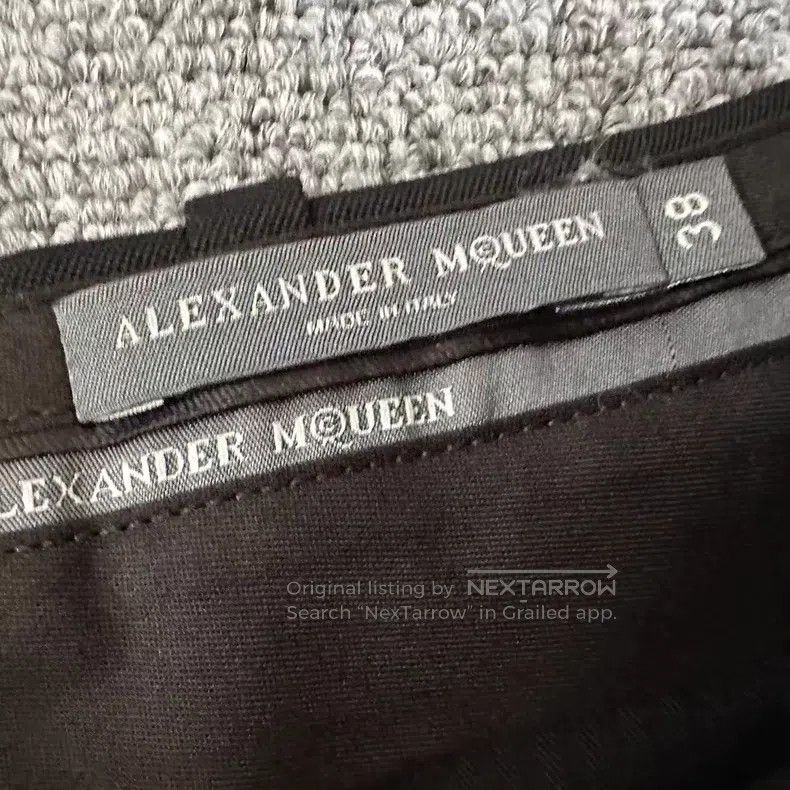 Alexander McQueen Alexander Mcqueen Black wide-leg 9-point trousers Size 25" / US 0 / IT 36 - 4 Thumbnail
