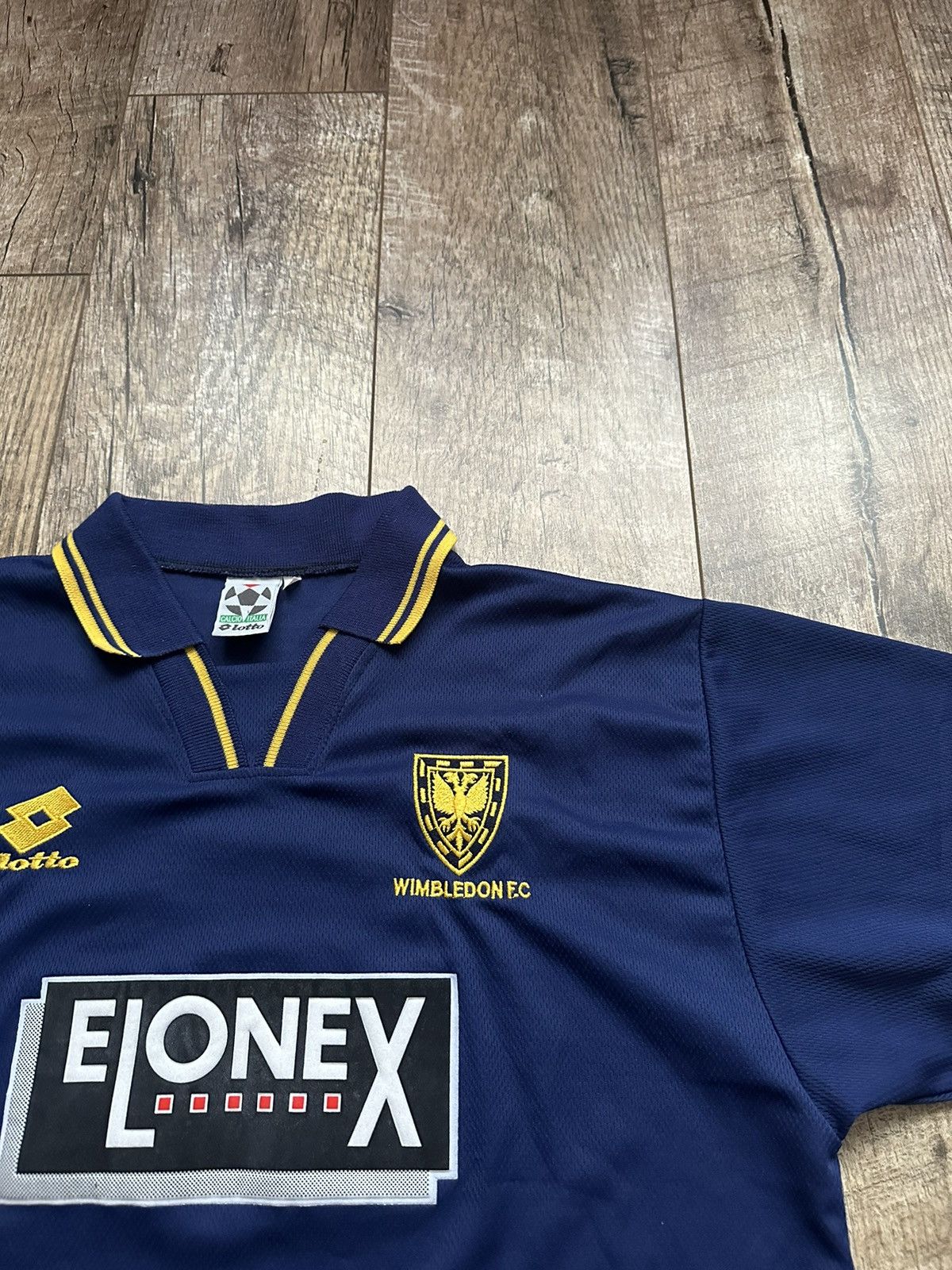 Lotto Sport 1996/97 LOTTO WIMBLEDON FC HOME SOCCER JERSEY/SHIRT Size US XL / EU 56 / 4 - 7 Thumbnail