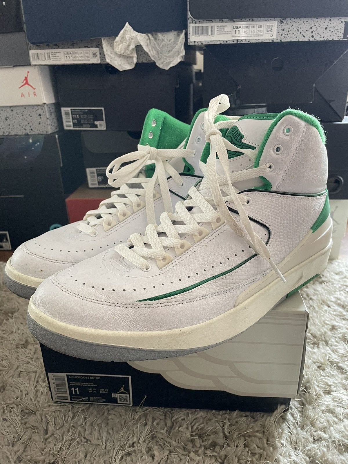 Jordan Brand Jordan 2 Lucky Green Size US 11 / EU 44 - 1 Thumbnail