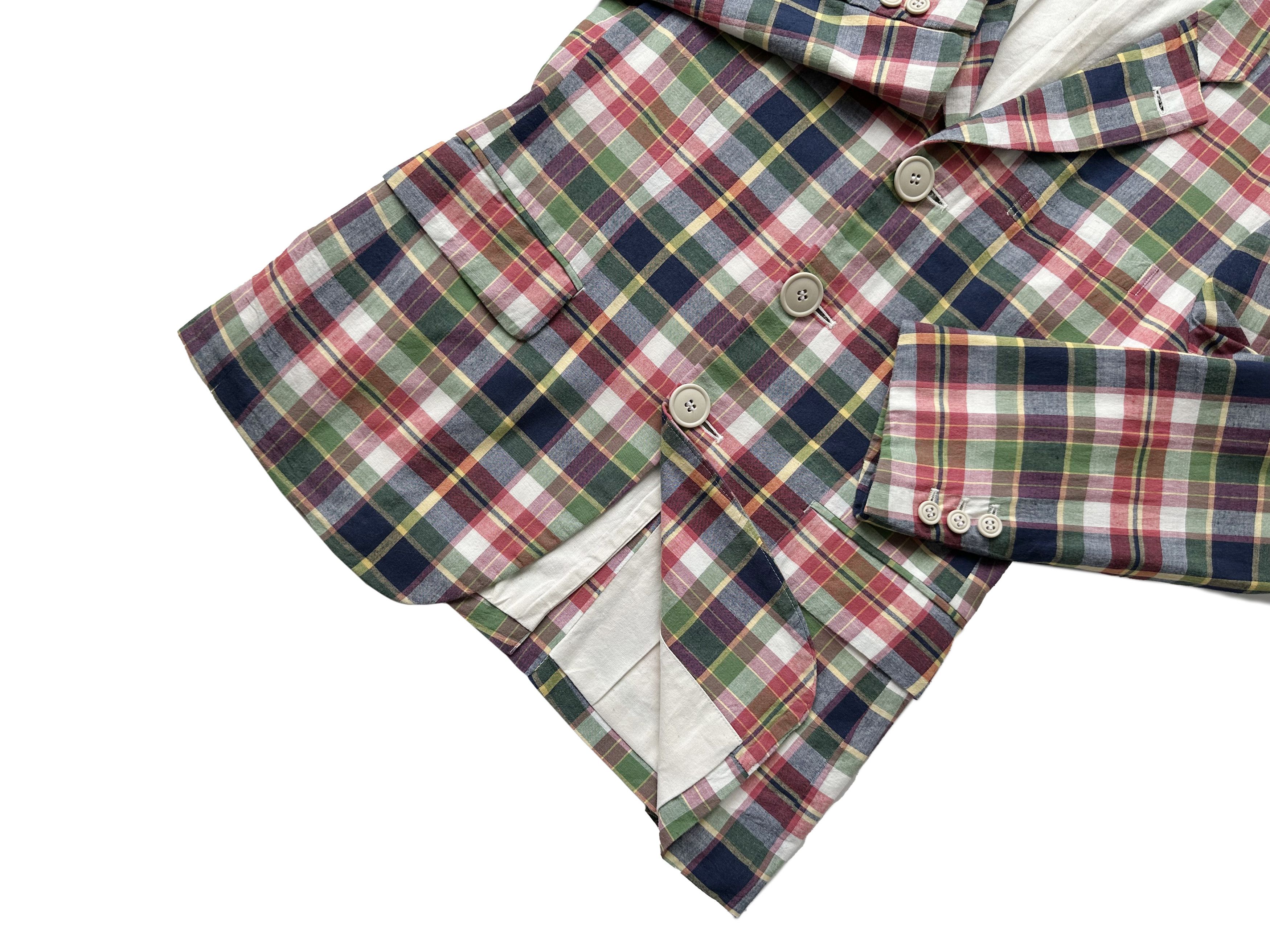 Comme des Garcons Comme des Garcons Homme Plus check multicolour blazer Size 46R - 7 Thumbnail