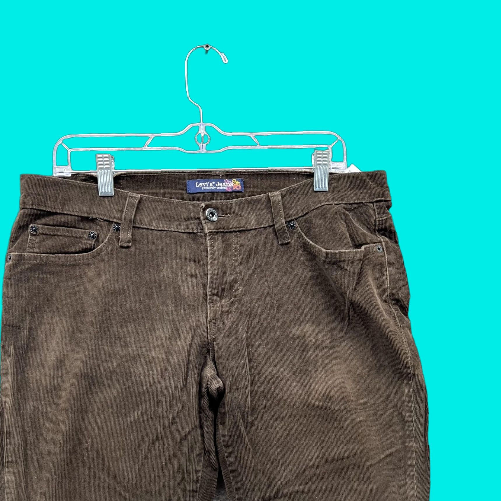 Levi's VINTAGE Levi's Pants Women 13 Chino Cotton Corduroy Brown Regular Straight Casual Clothes Womens 13 pants Brown Cotton Corduroy Levi's Vintage Size 34" / US 12 / IT 48 - 1 Thumbnail