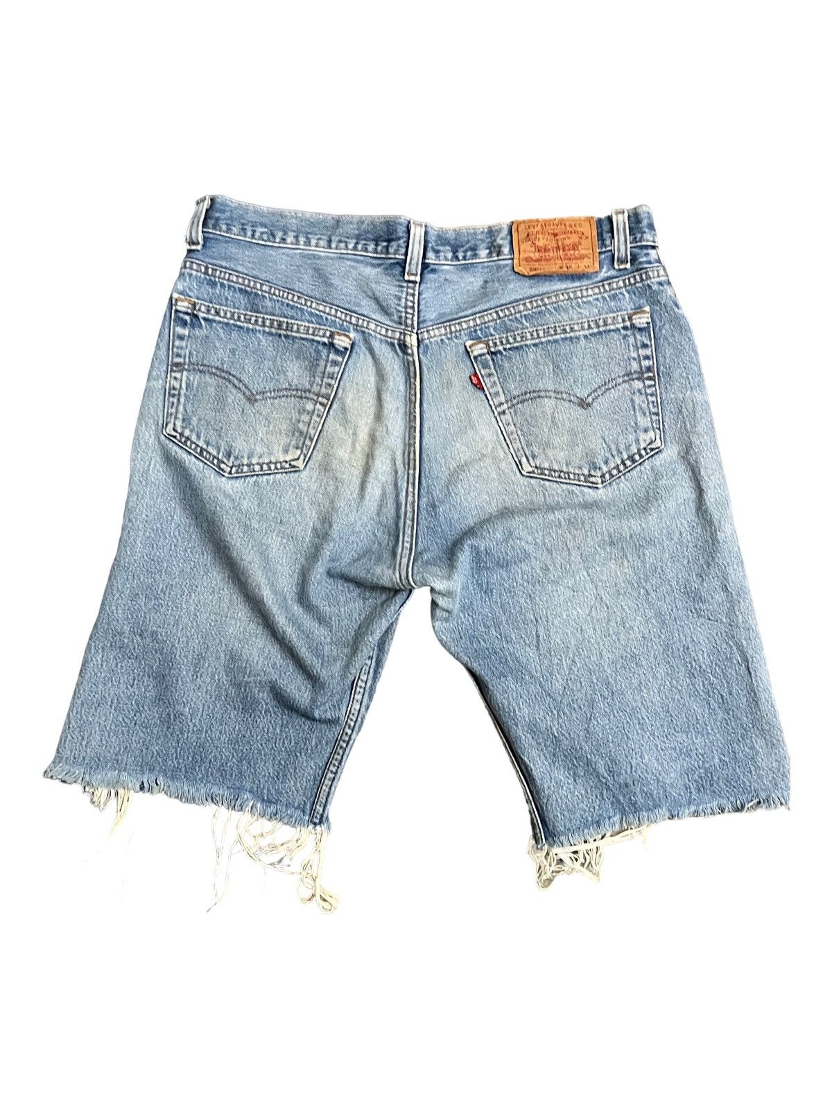 LVC × Levi's Vintage Clothing Vintage USA 90’s Levi’s 501 Button Fly Cut Off Shorts Size US 35 - 6 Thumbnail
