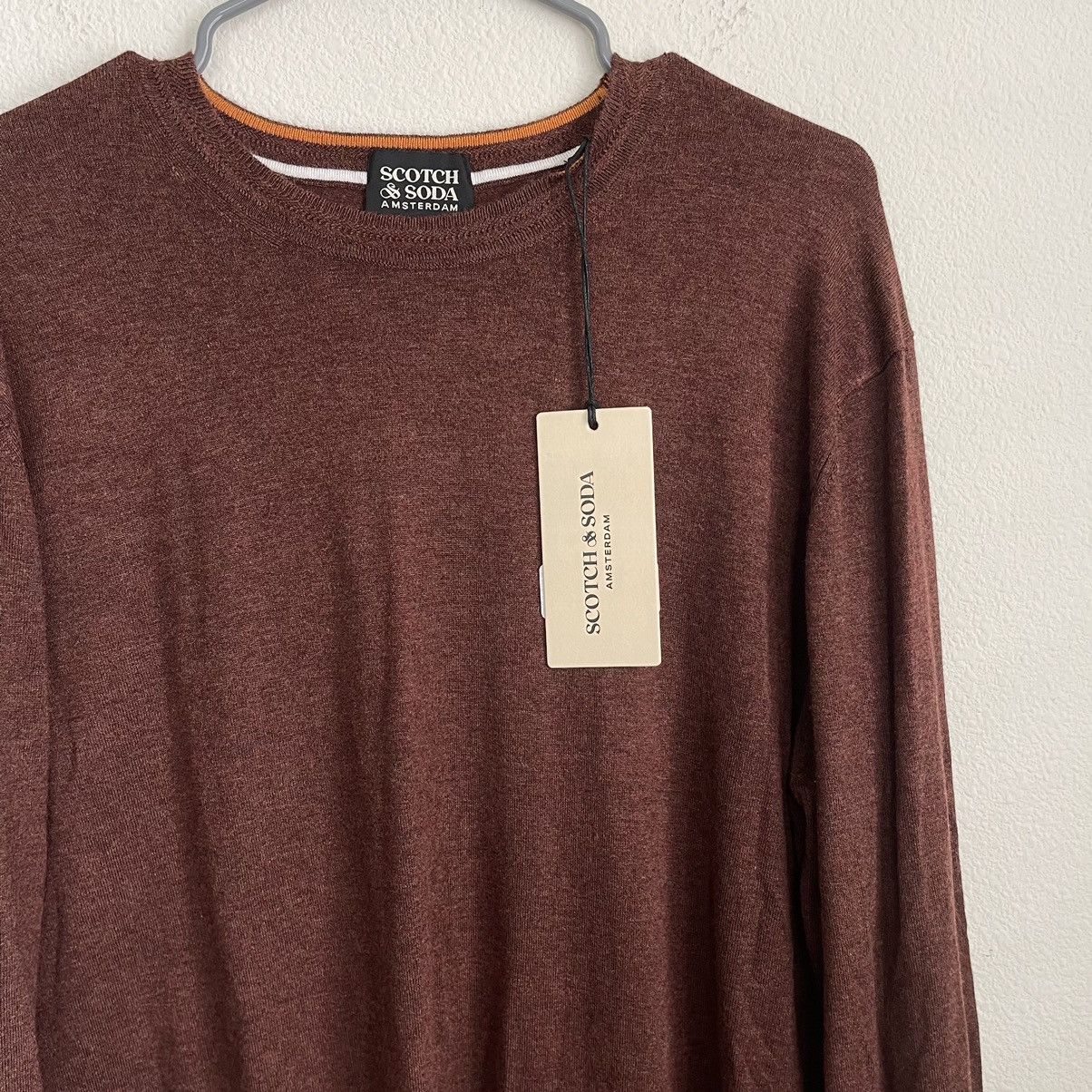 Scotch & Soda Scotch and Soda Classic Melange Rust Sweater Pullover Size US L / EU 52-54 / 3 - 1 Thumbnail