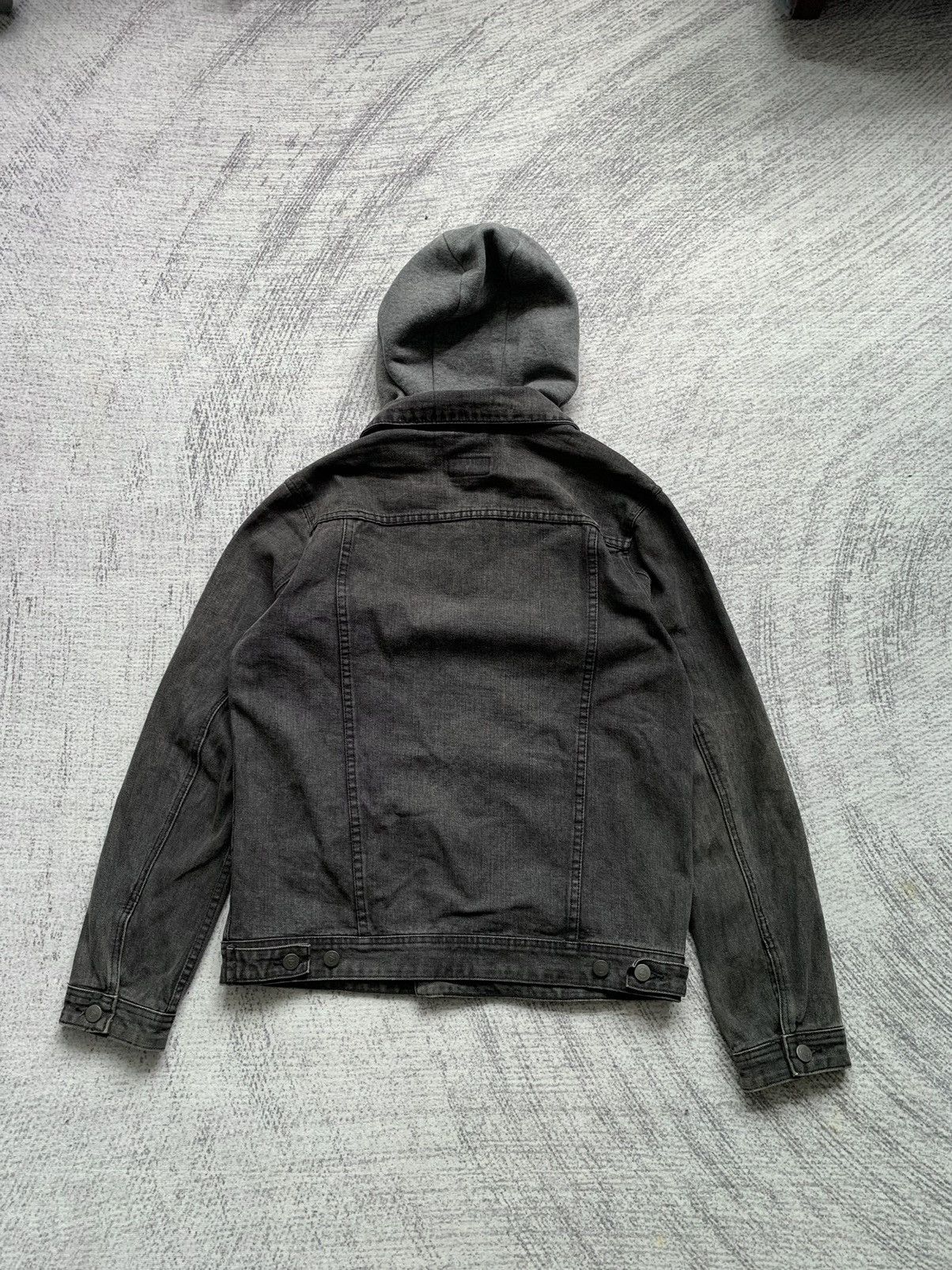 Asos × Japanese Brand × Le Grande Bleu (L.G.B.) Hooded Sunfaded Asos Denim Jacket Size US M / EU 48-50 / 2 - 2 Thumbnail