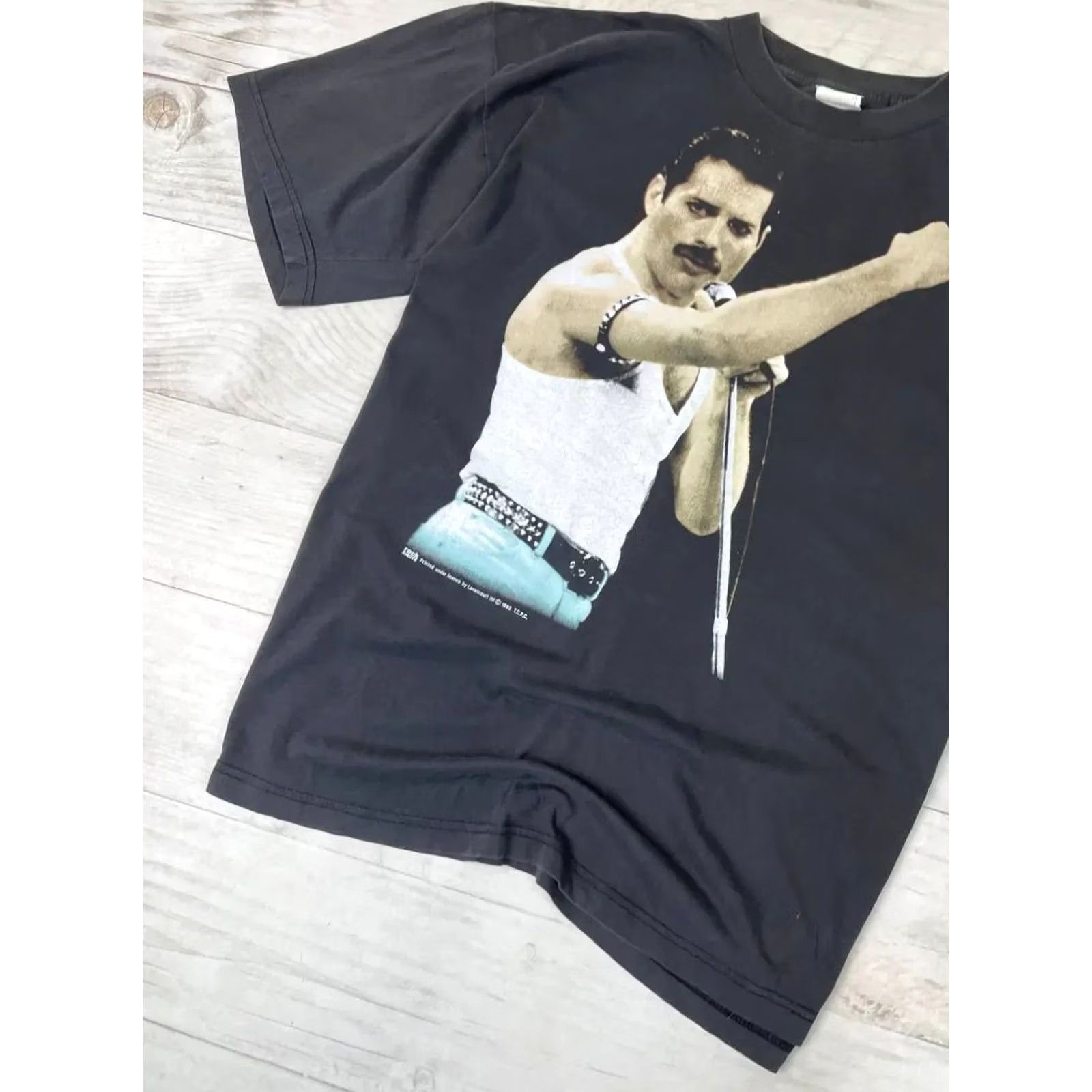 Logo 7 VINTAGE Freddie Mercury Queen Big Logo T Shirt Men XL Black Size US XL / EU 56 / 4 - 4 Thumbnail