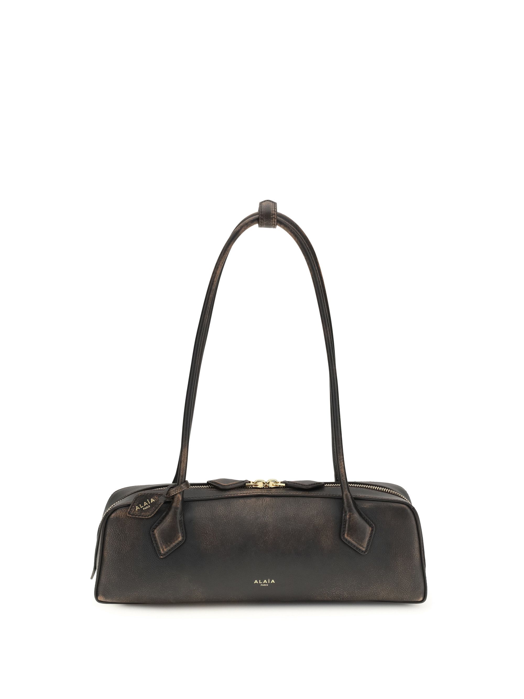 Alaia Le Teckel Shoulder Bag in aged leather Size ONE SIZE - 1 Thumbnail